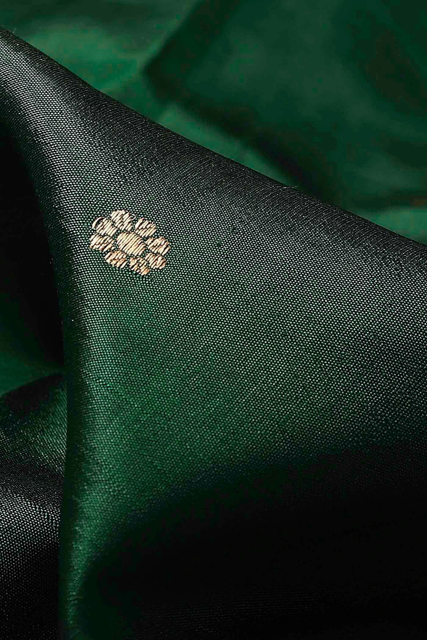 Green Banarasi Katan Silk Saree