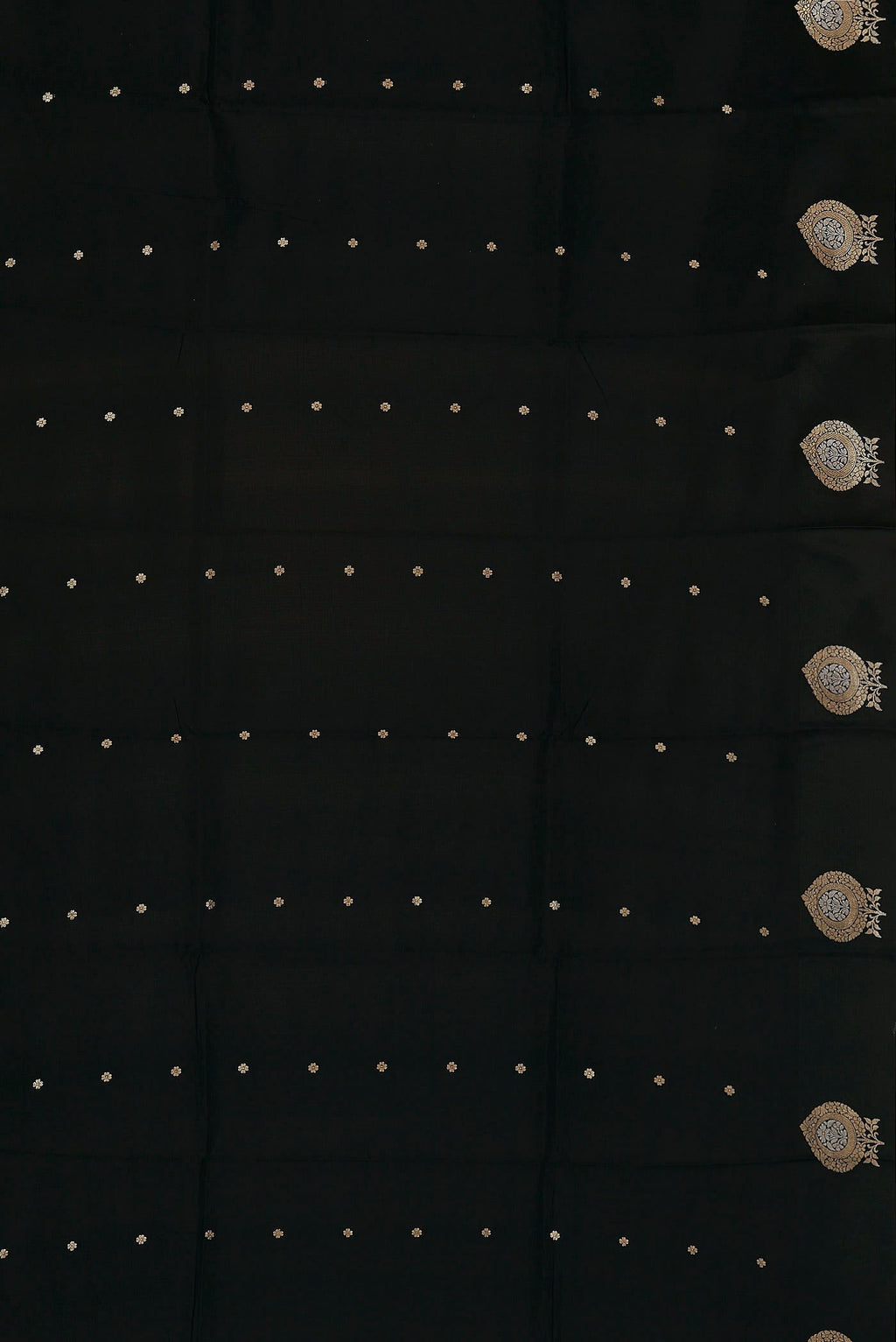 Black Banarasi Katan Silk Saree