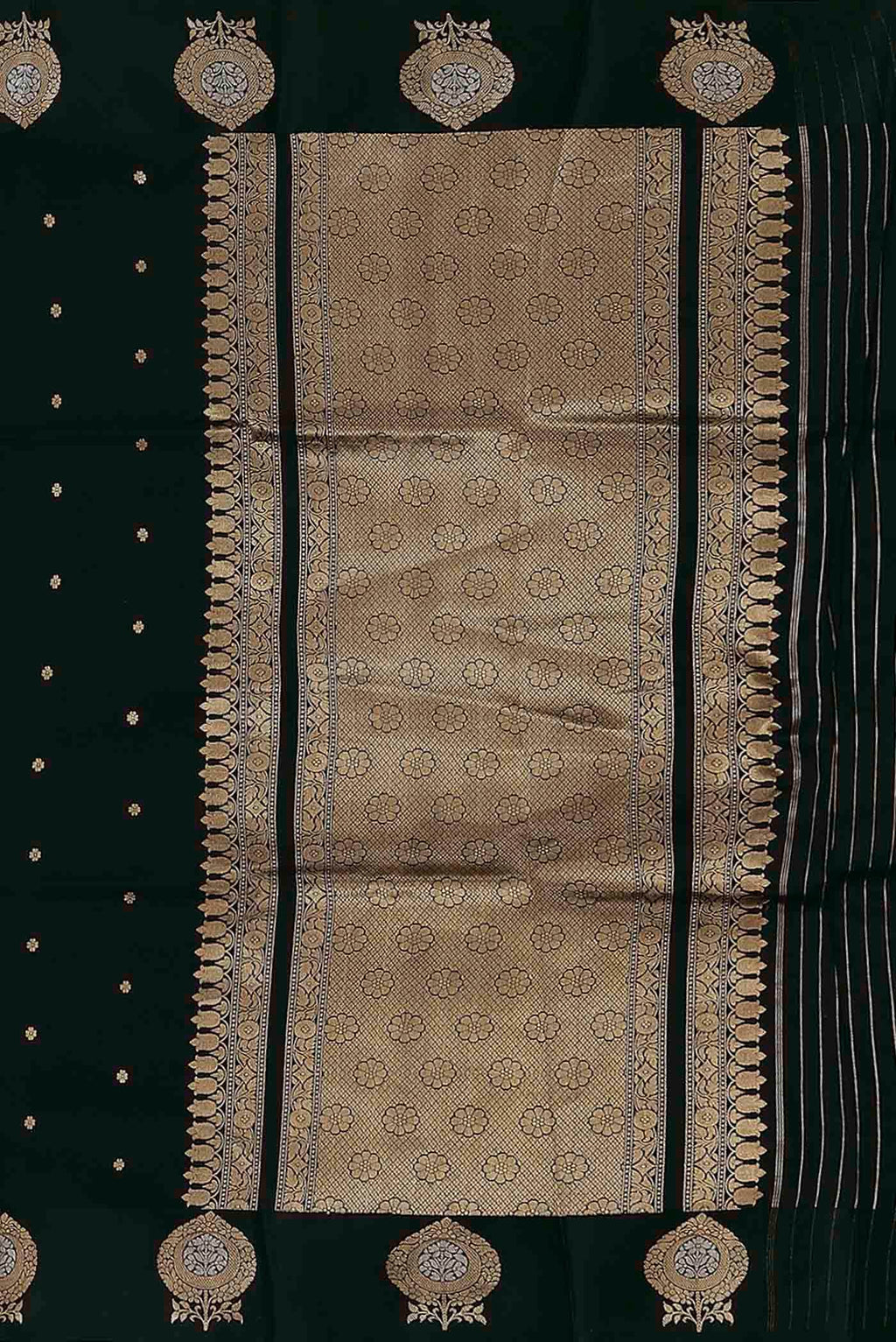 Black Banarasi Katan Silk Saree