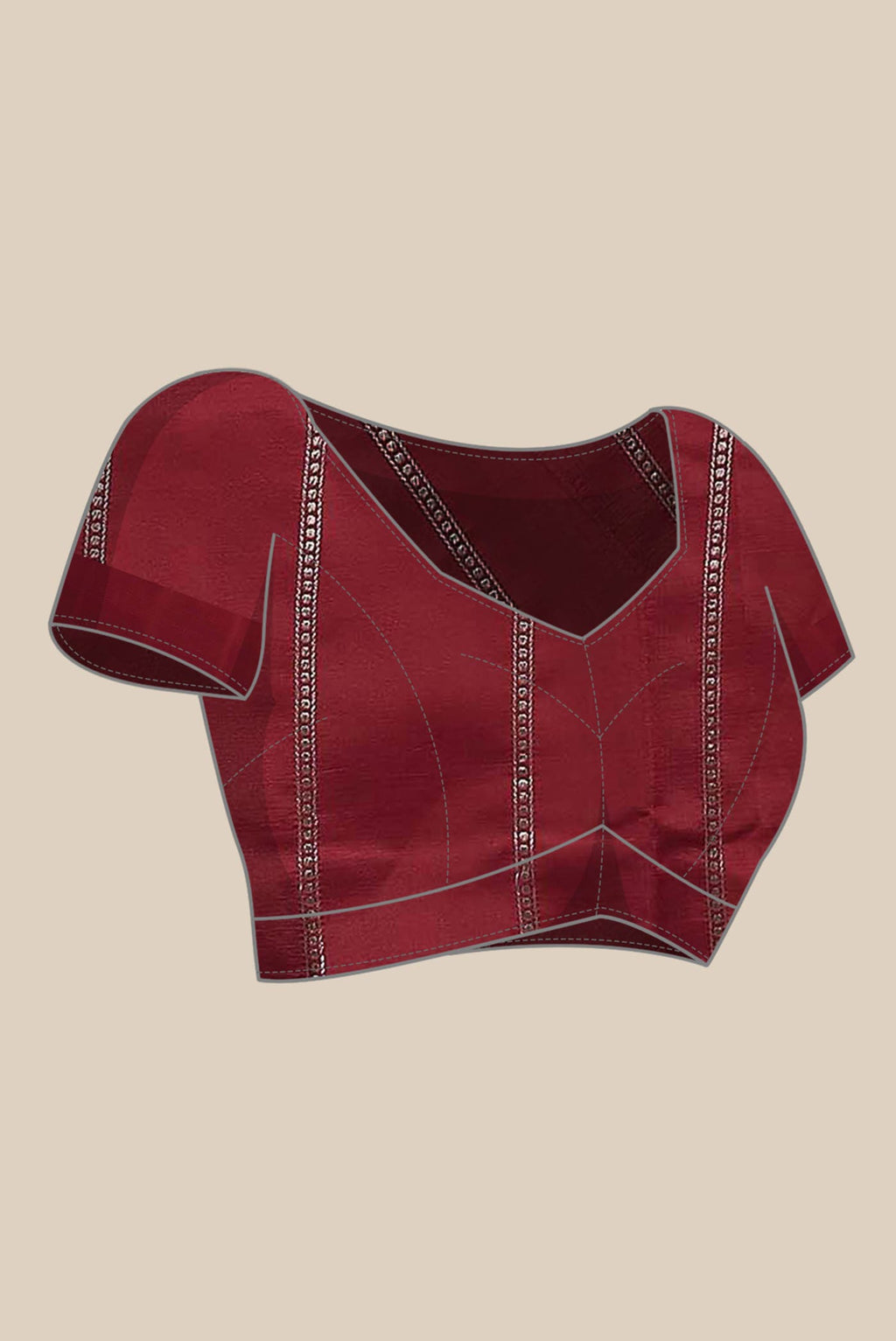 Red Banarasi Katan Silk Saree