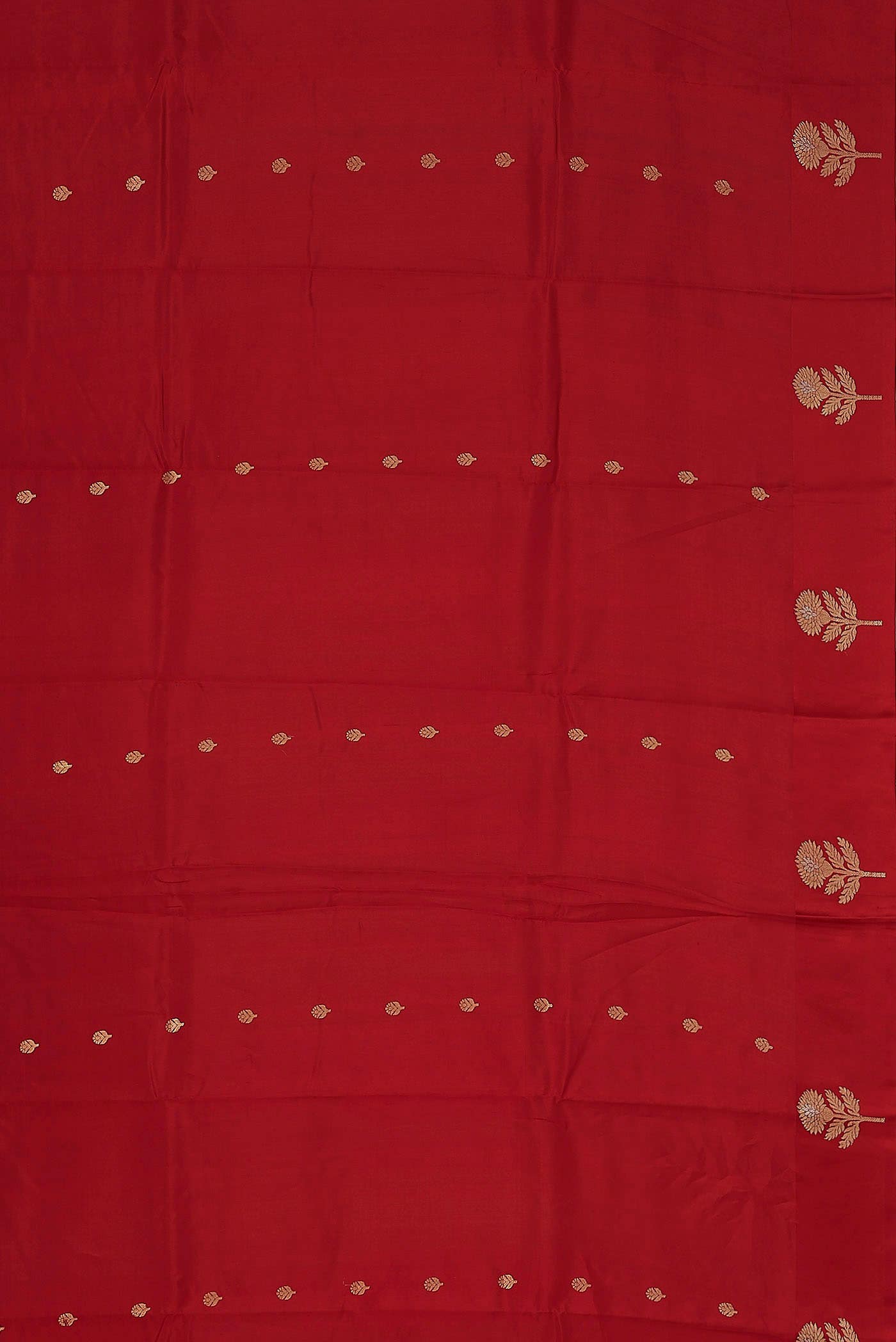 Red Banarasi Katan Silk Saree