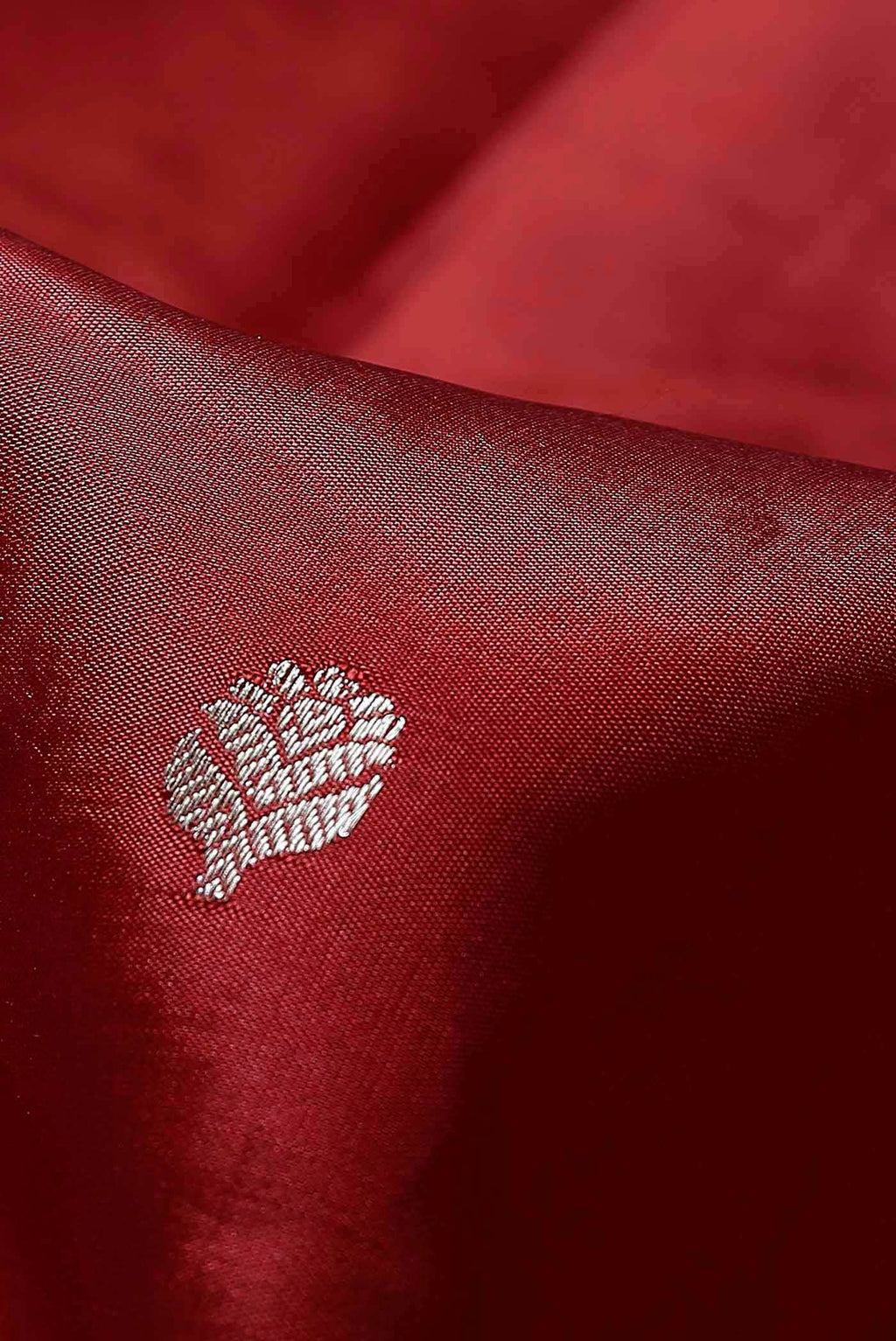 Red Banarasi Katan Silk Saree
