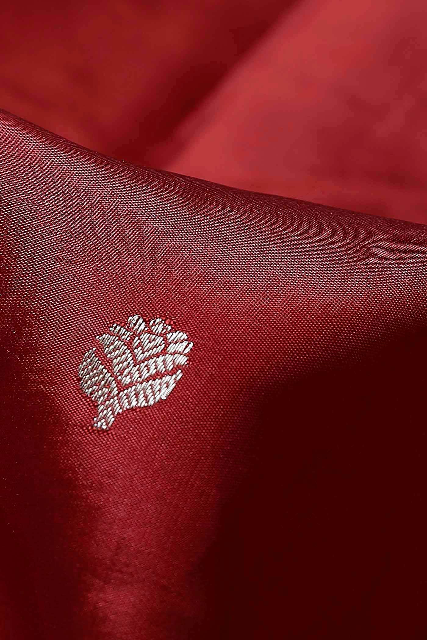 Red Banarasi Katan Silk Saree