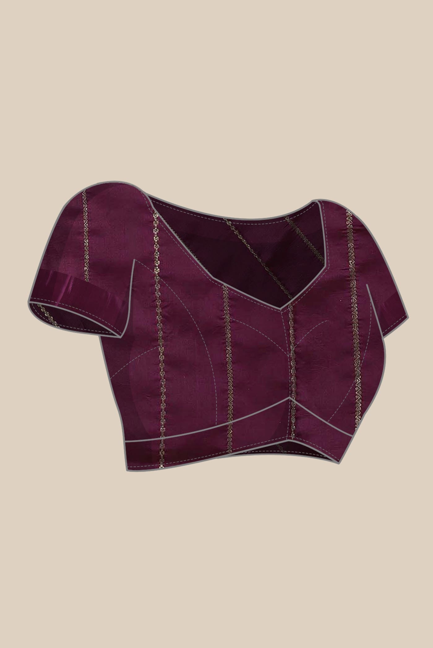 Purple Banarasi Katan Silk Saree