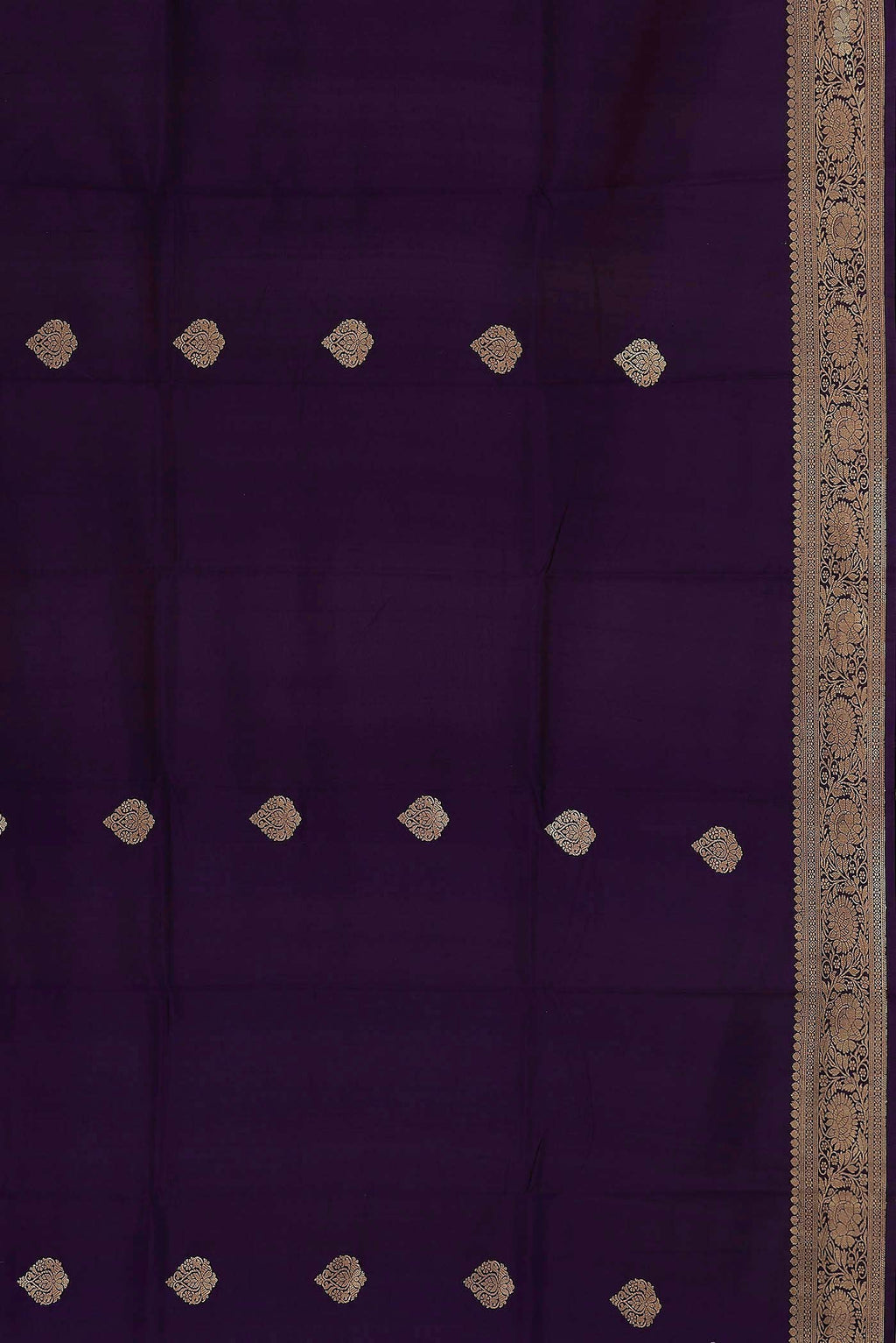 Violet Banarasi Katan Silk Saree