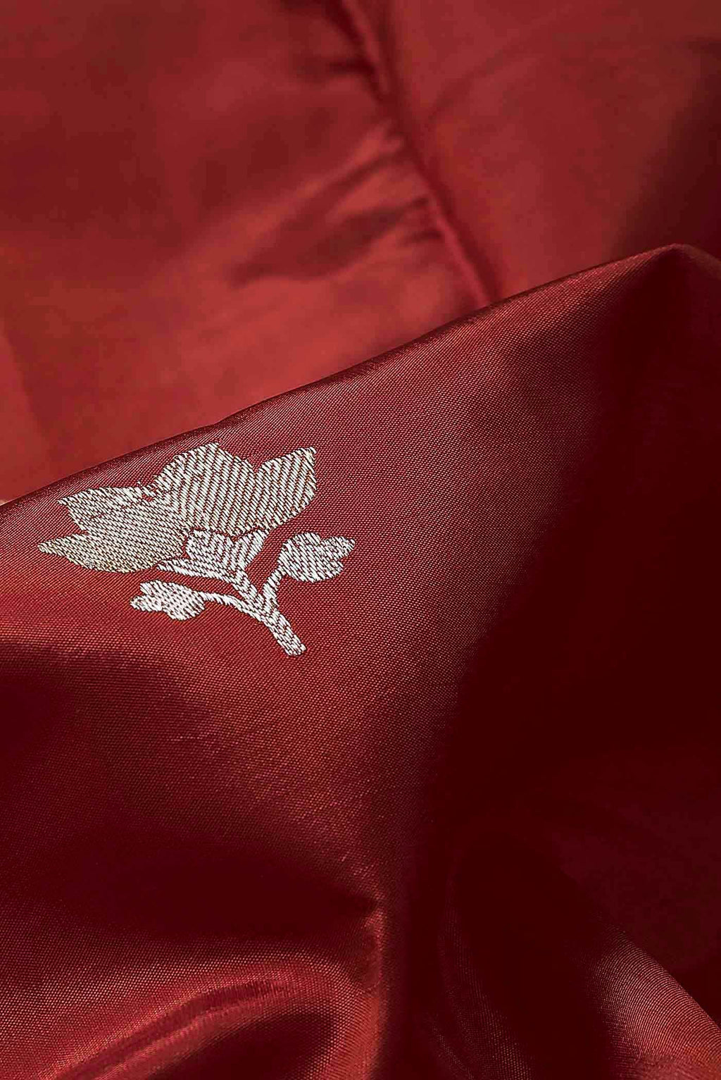 Maroon Banarasi Katan Silk Saree