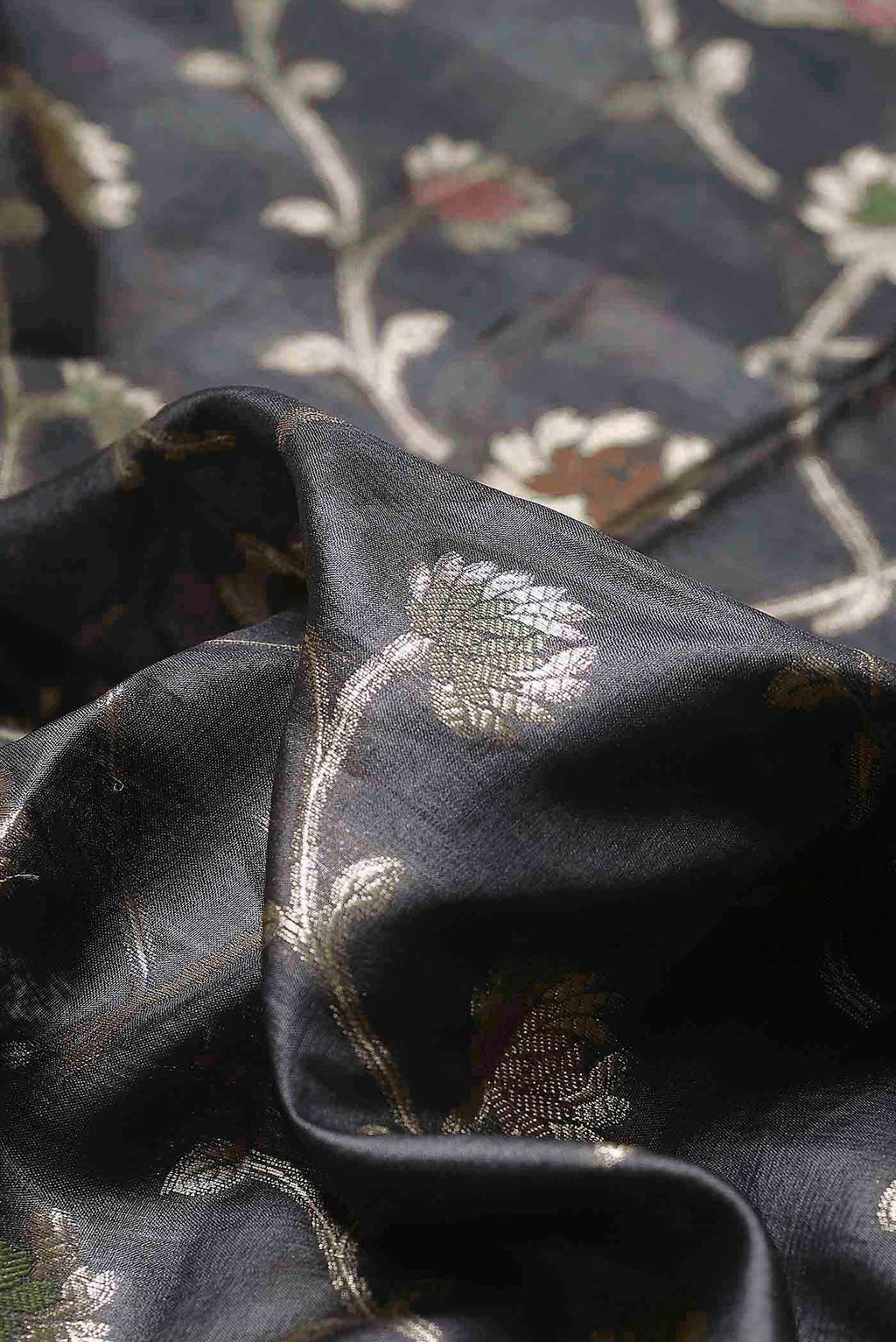 Green Banarasi Tussar Silk Saree