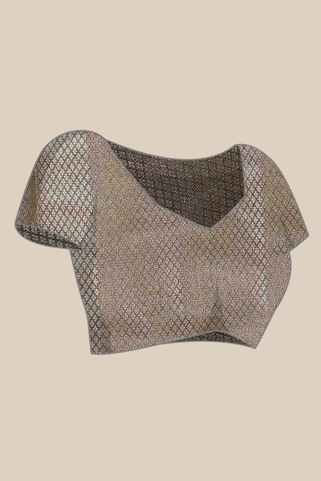 Brown Banarasi Raw Silk Saree