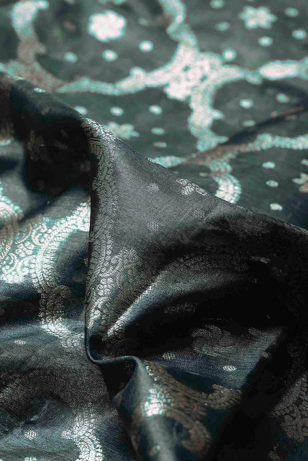 Blue Banarasi Tussar Silk Saree