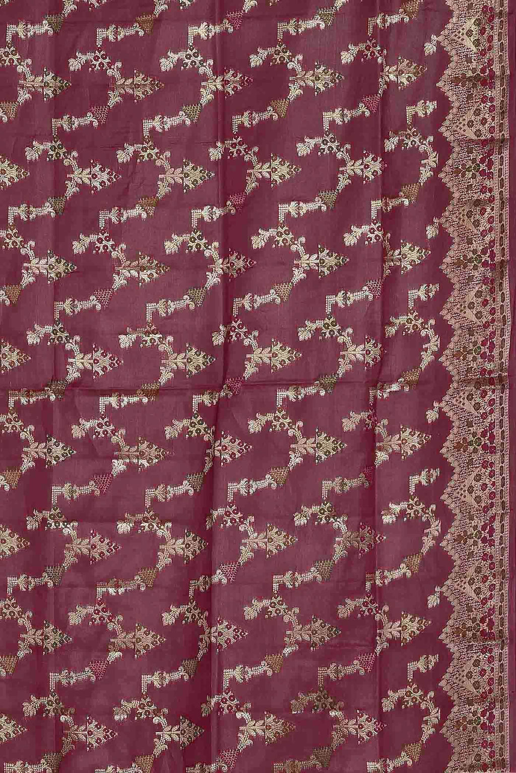 Pink Banarasi Raw Silk Saree