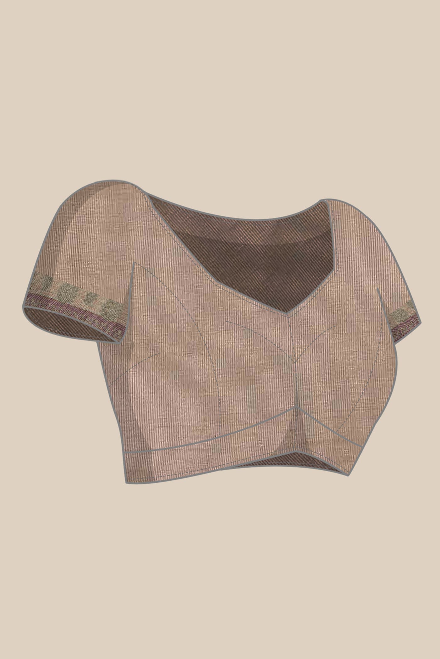 Mauve Banarasi Tussar Silk Saree