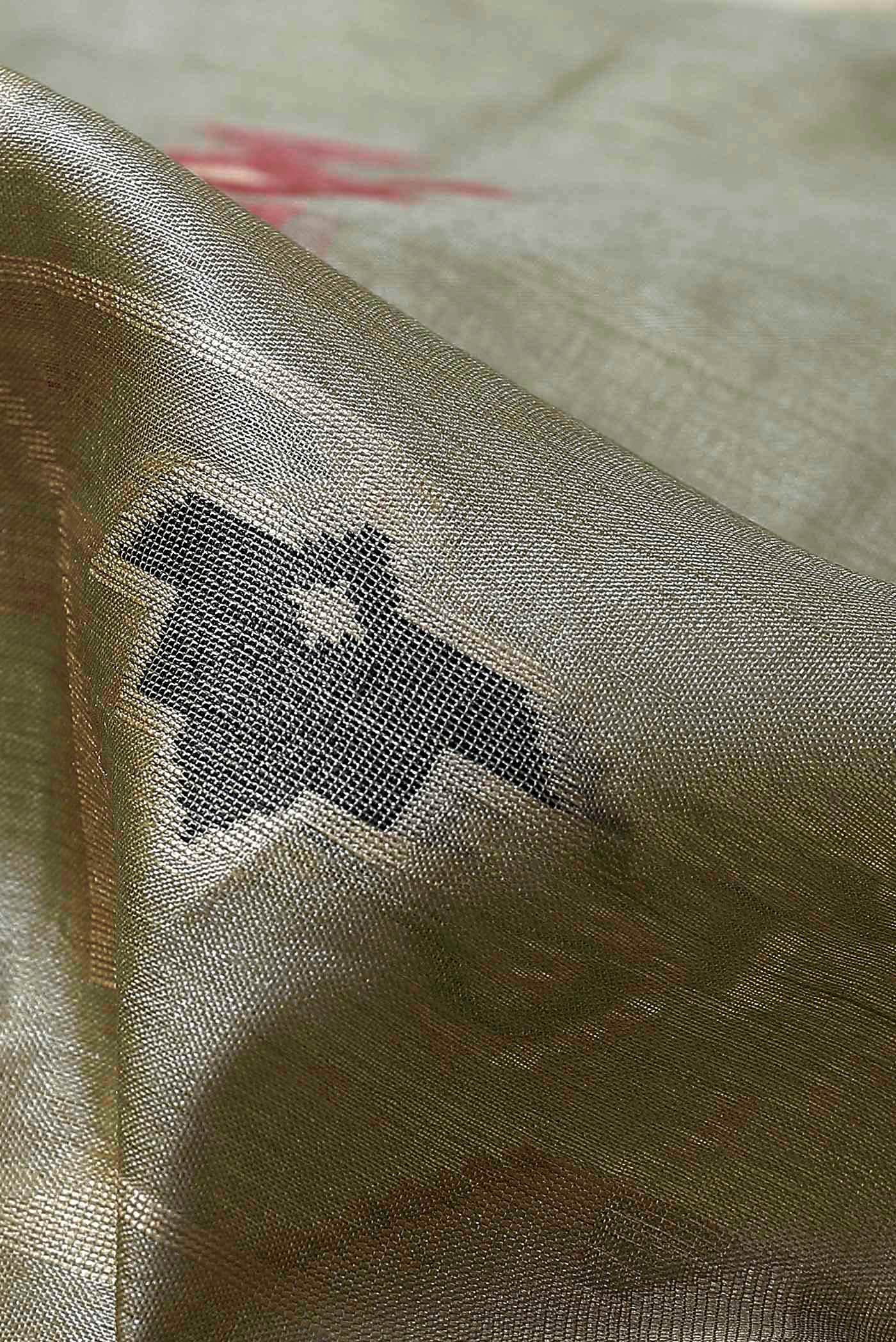 Beige Banarasi Tussar Silk Saree