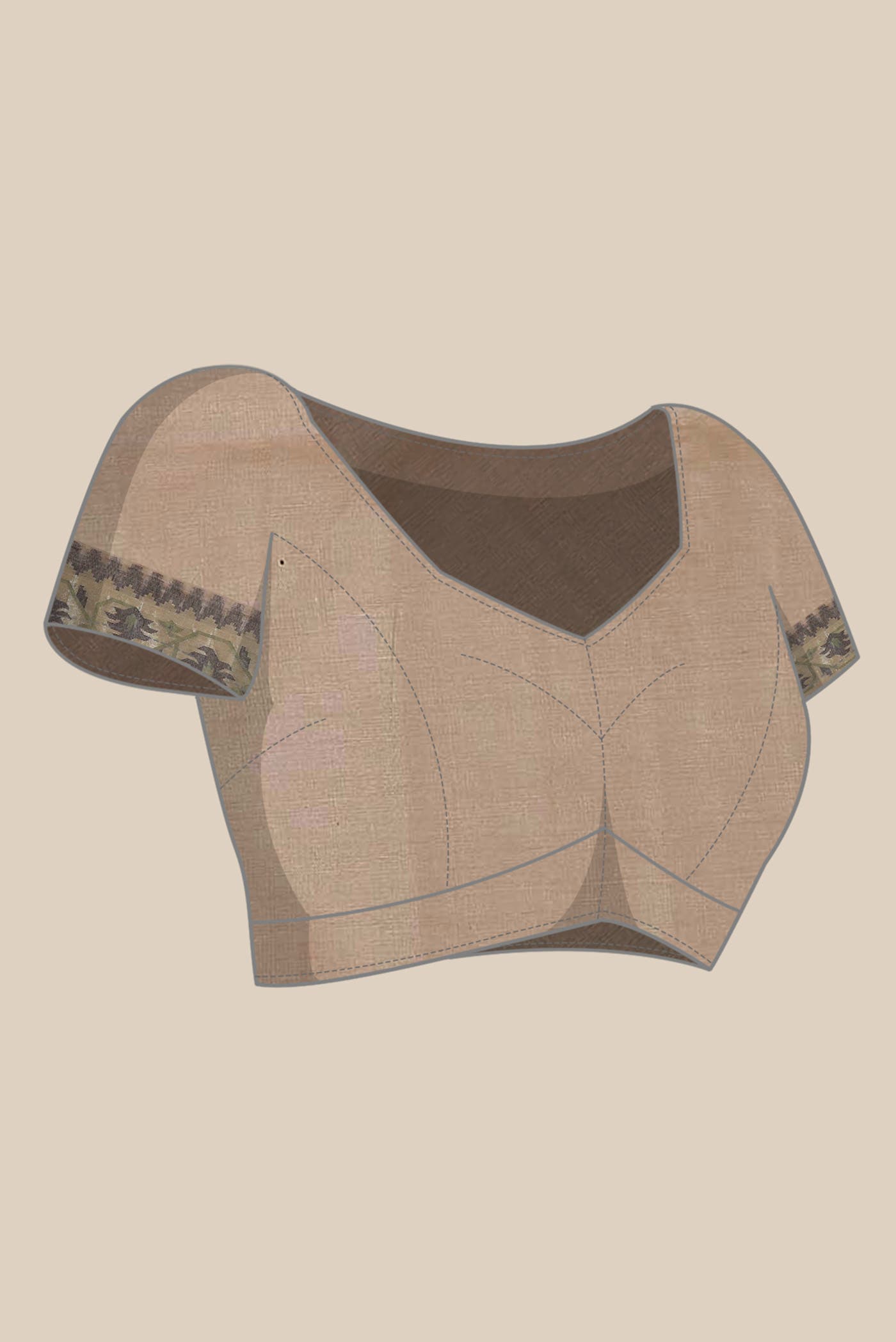 Brown Banarasi Tussar Silk Saree