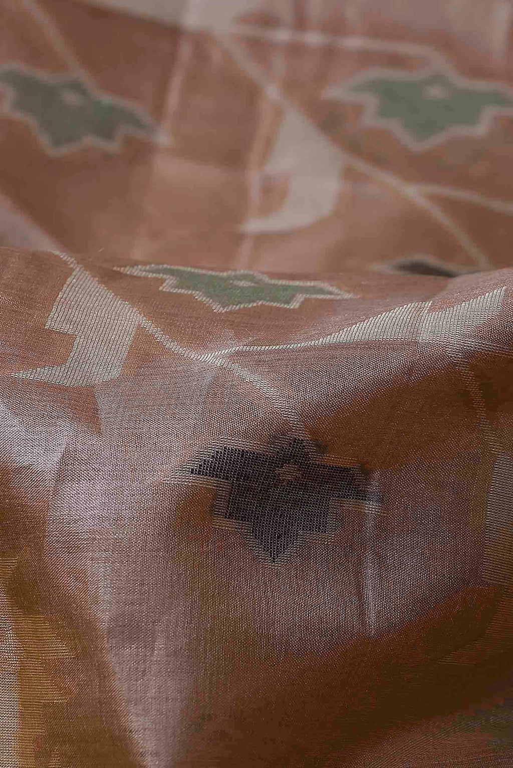 Brown Banarasi Tussar Silk Saree