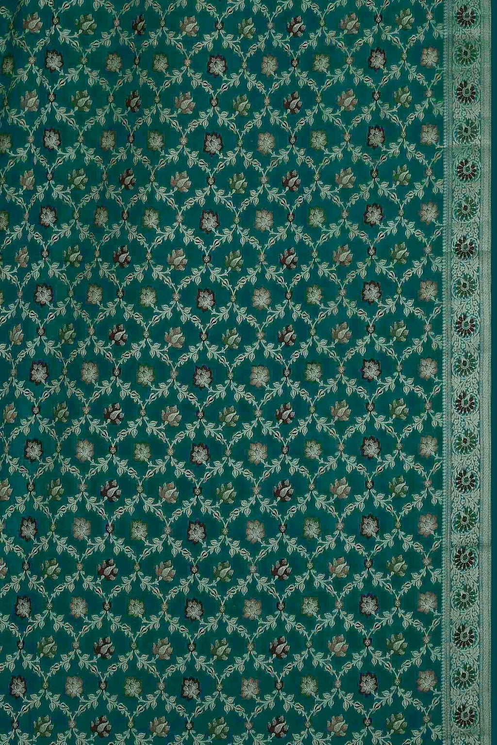 Green Banarasi Georgette Saree