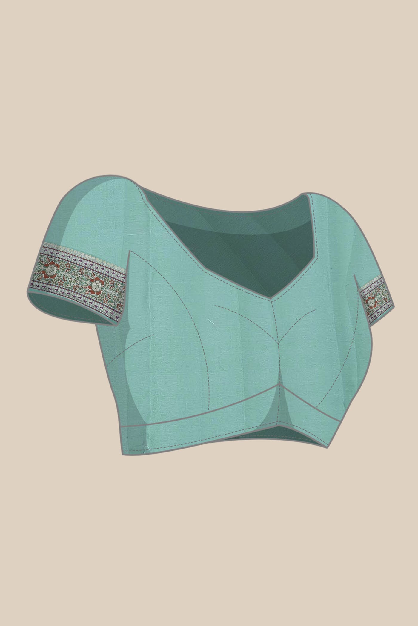 Green Banarasi Georgette Saree