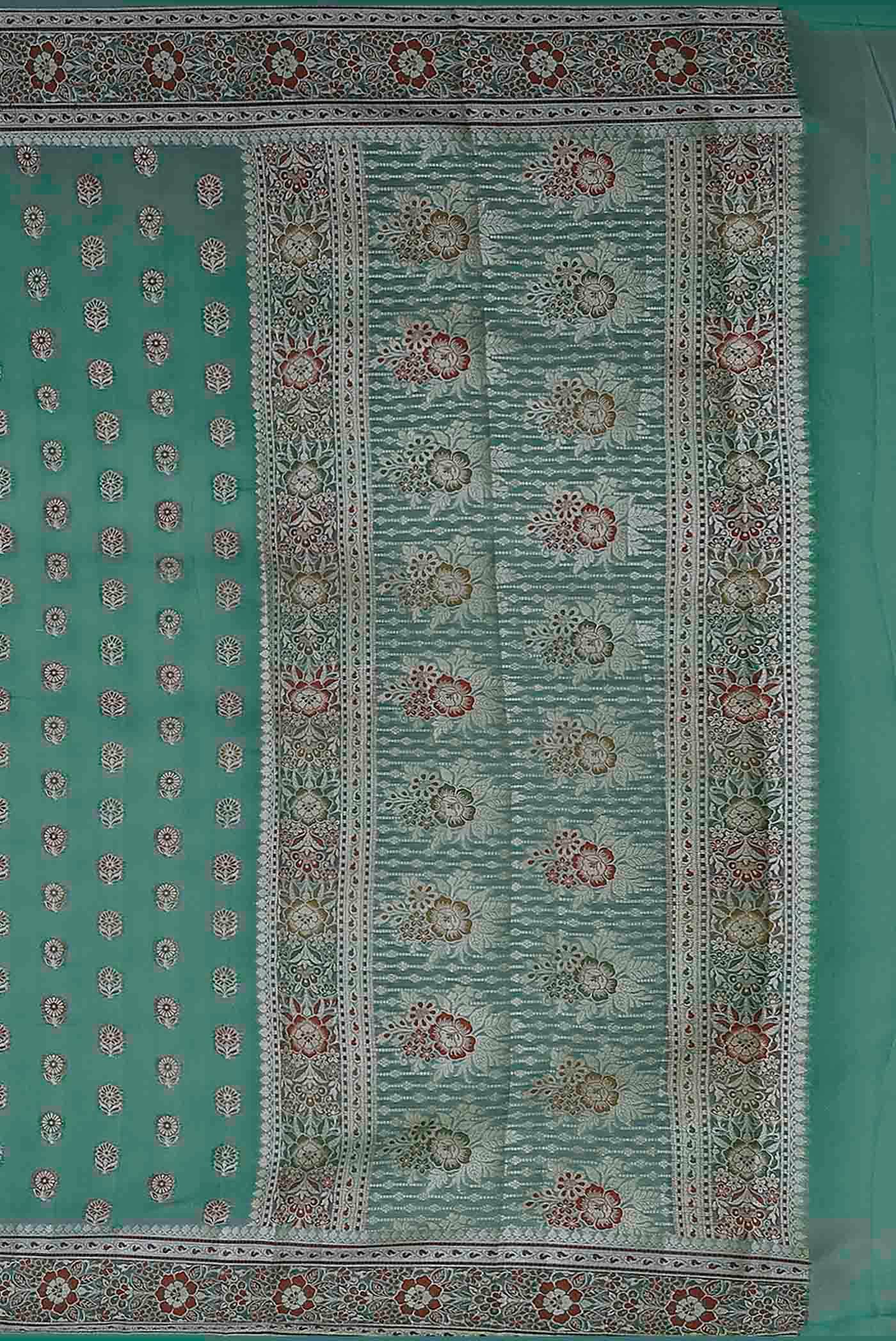 Green Banarasi Georgette Saree