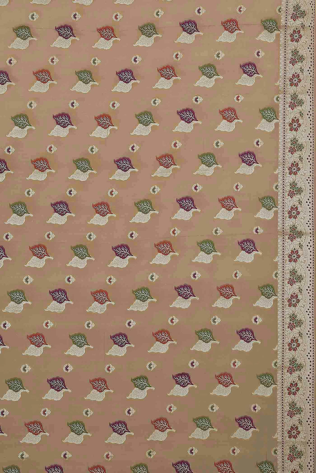 Beige Banarasi Georgette Saree