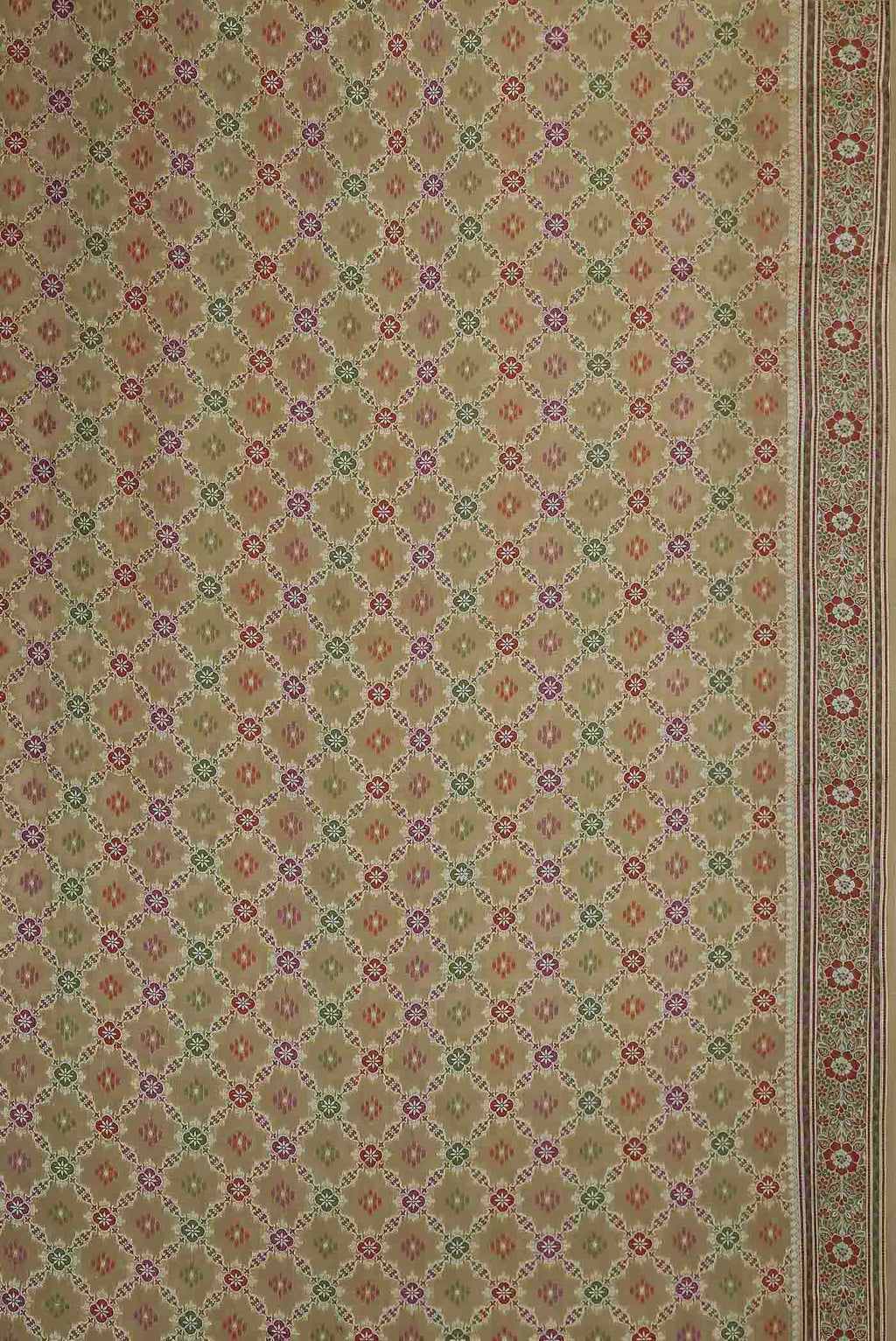 Beige Banarasi Georgette Saree