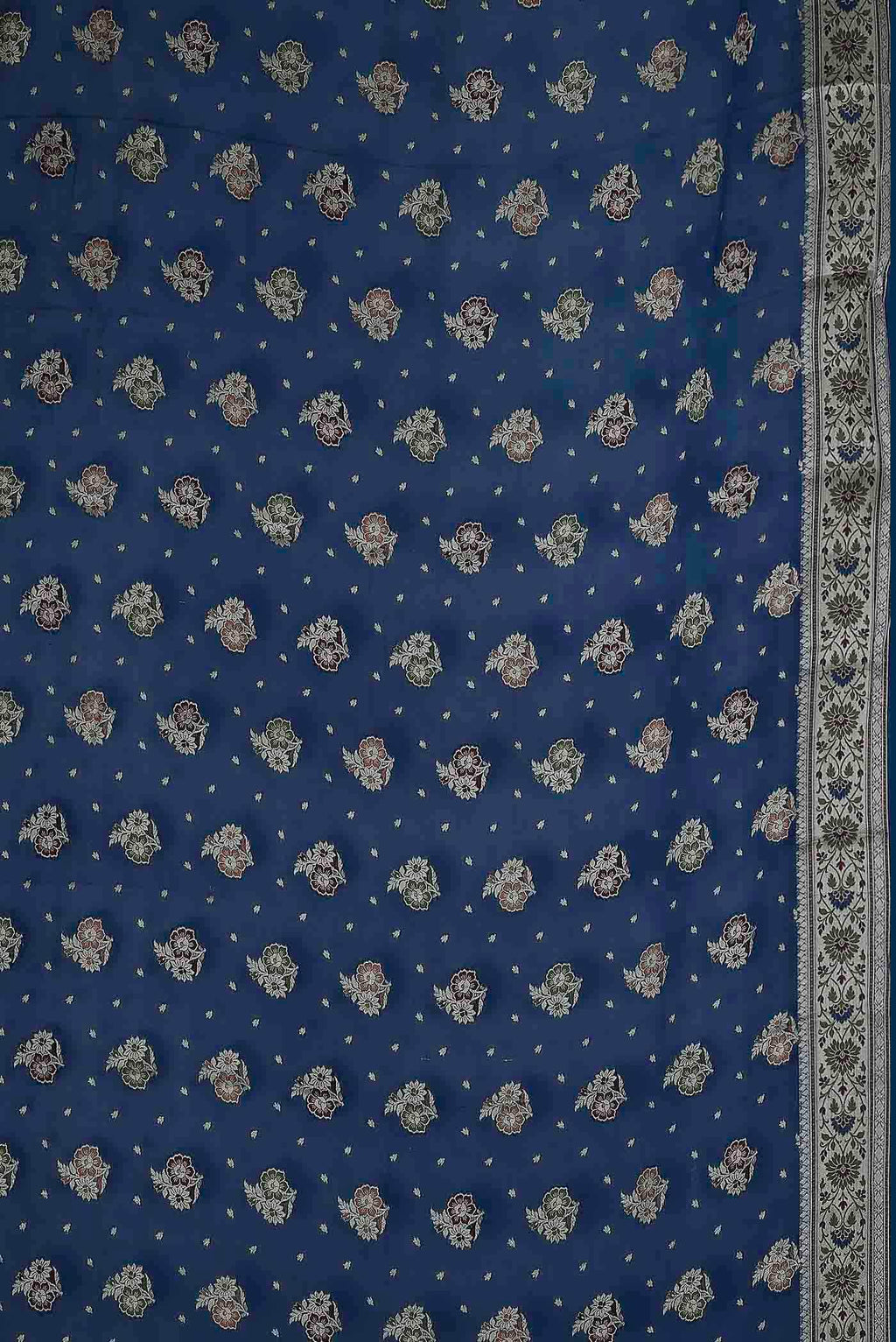 Blue Banarasi Georgette Saree
