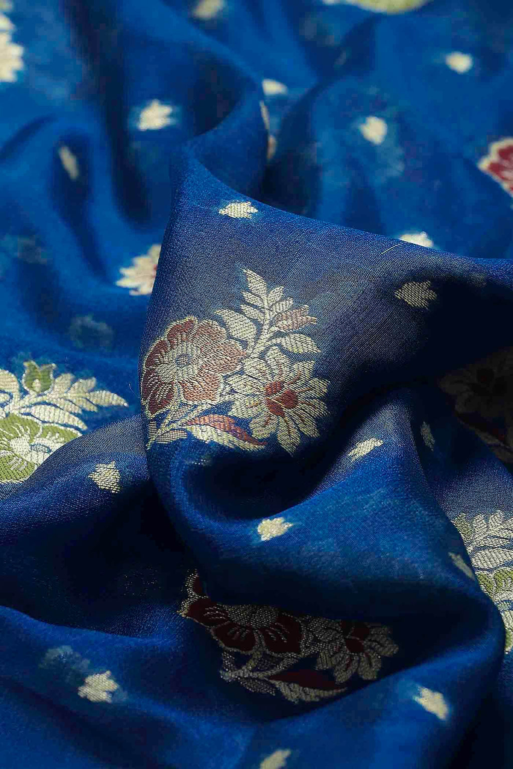 Blue Banarasi Georgette Saree