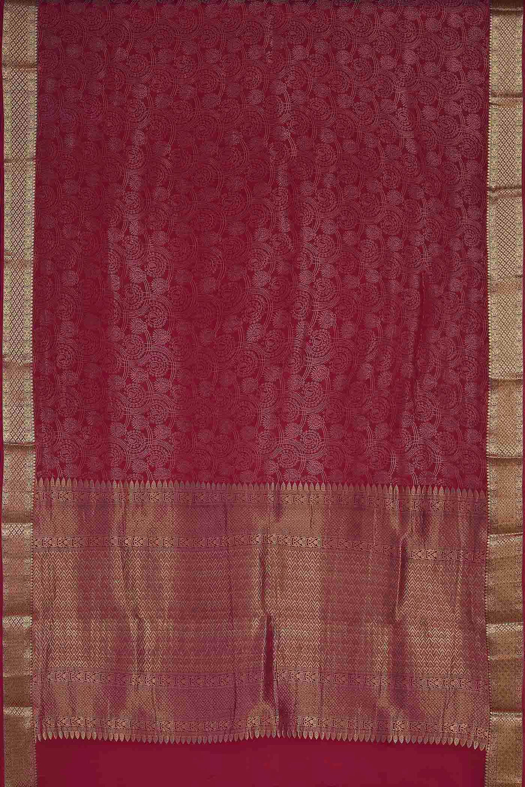 Pink Mysore Crepe Saree