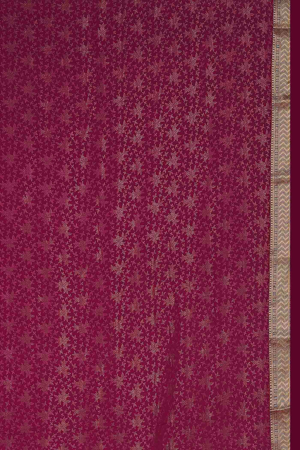 Pink Mysore Crepe Saree