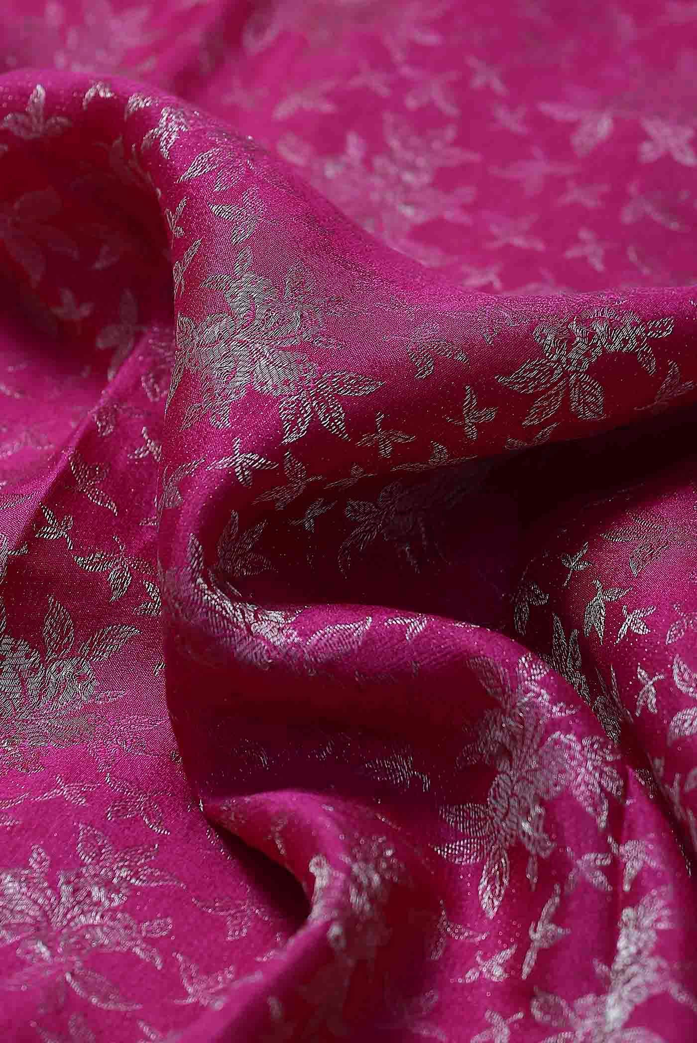 Pink Mysore Crepe Saree