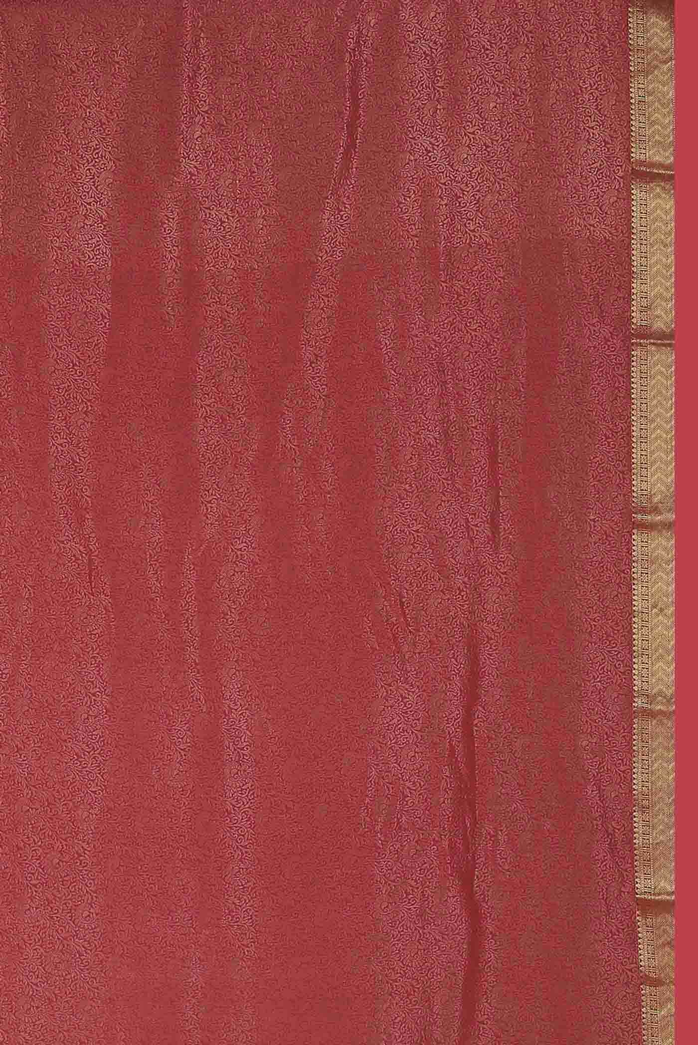 Pink Mysore Crepe Saree