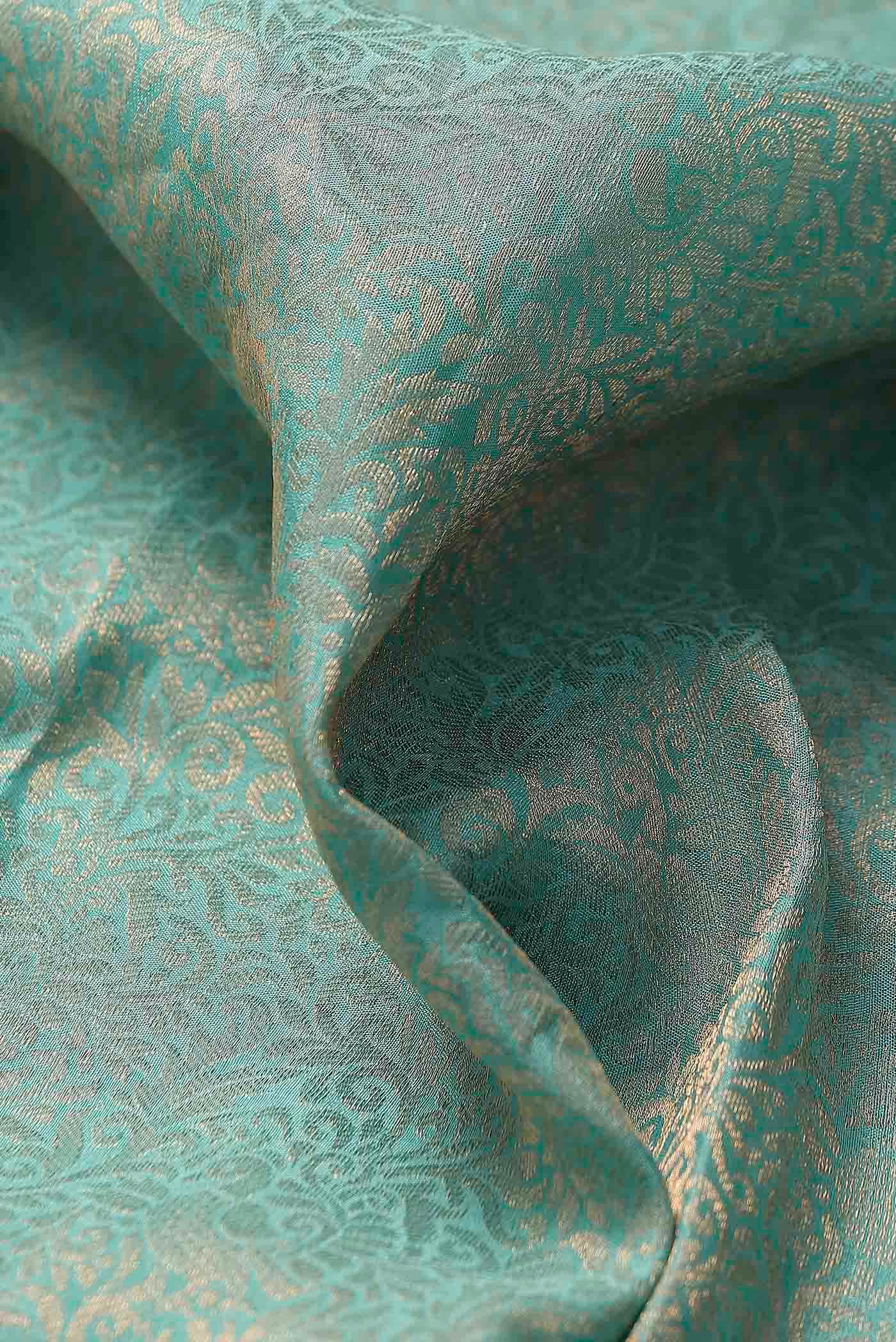 Green Mysore Crepe Saree