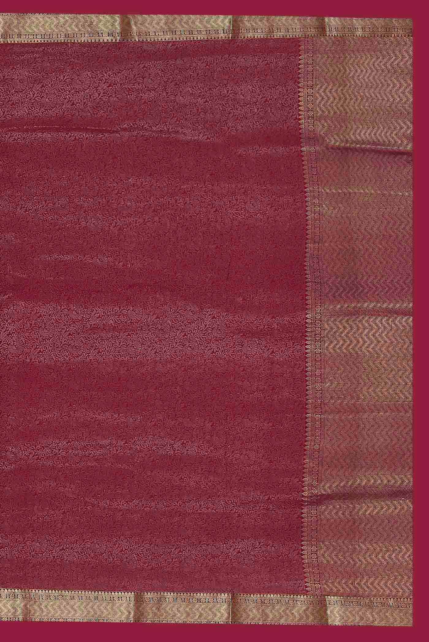 Pink Mysore Crepe Saree
