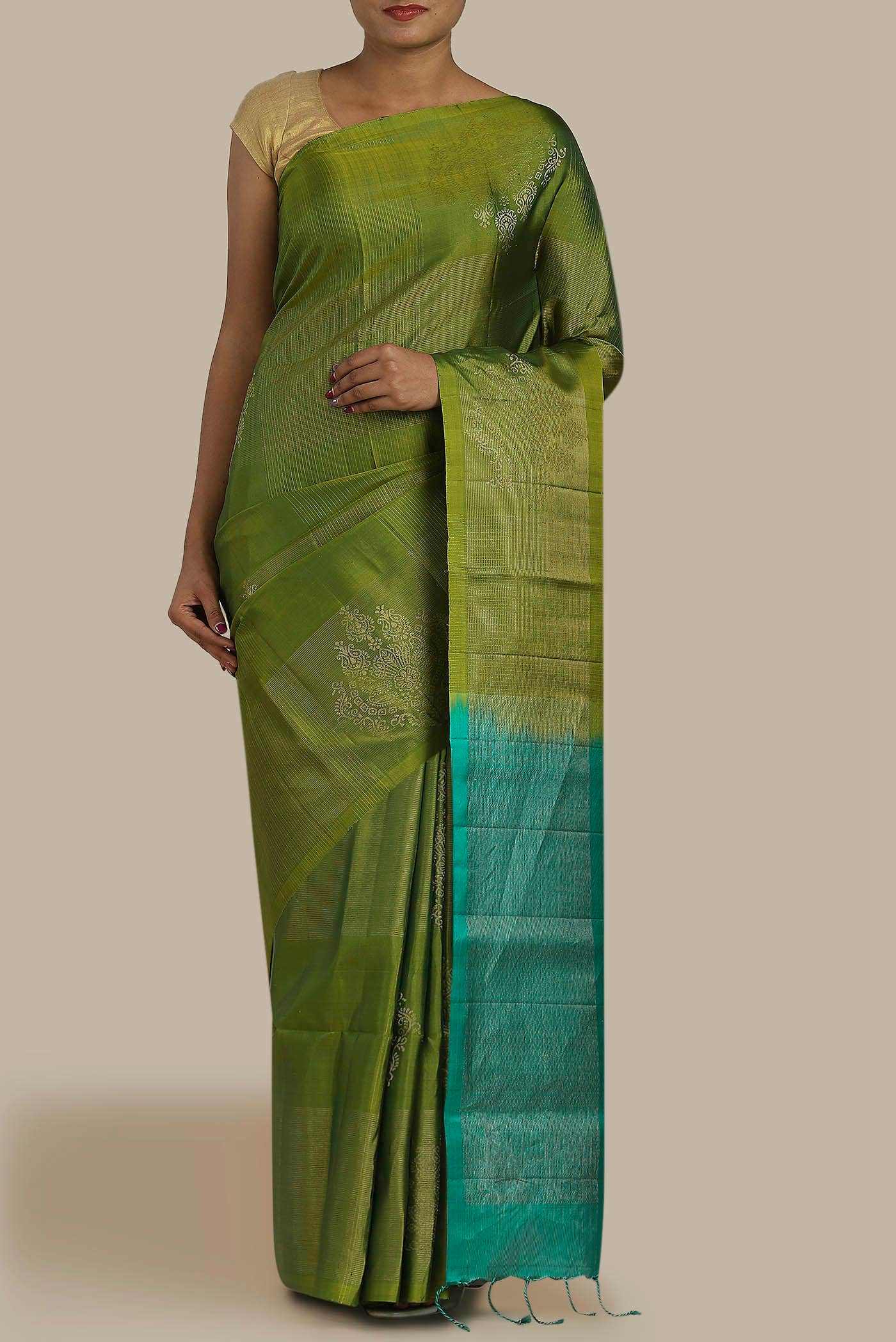 Green Kanchipuram Silk Saree