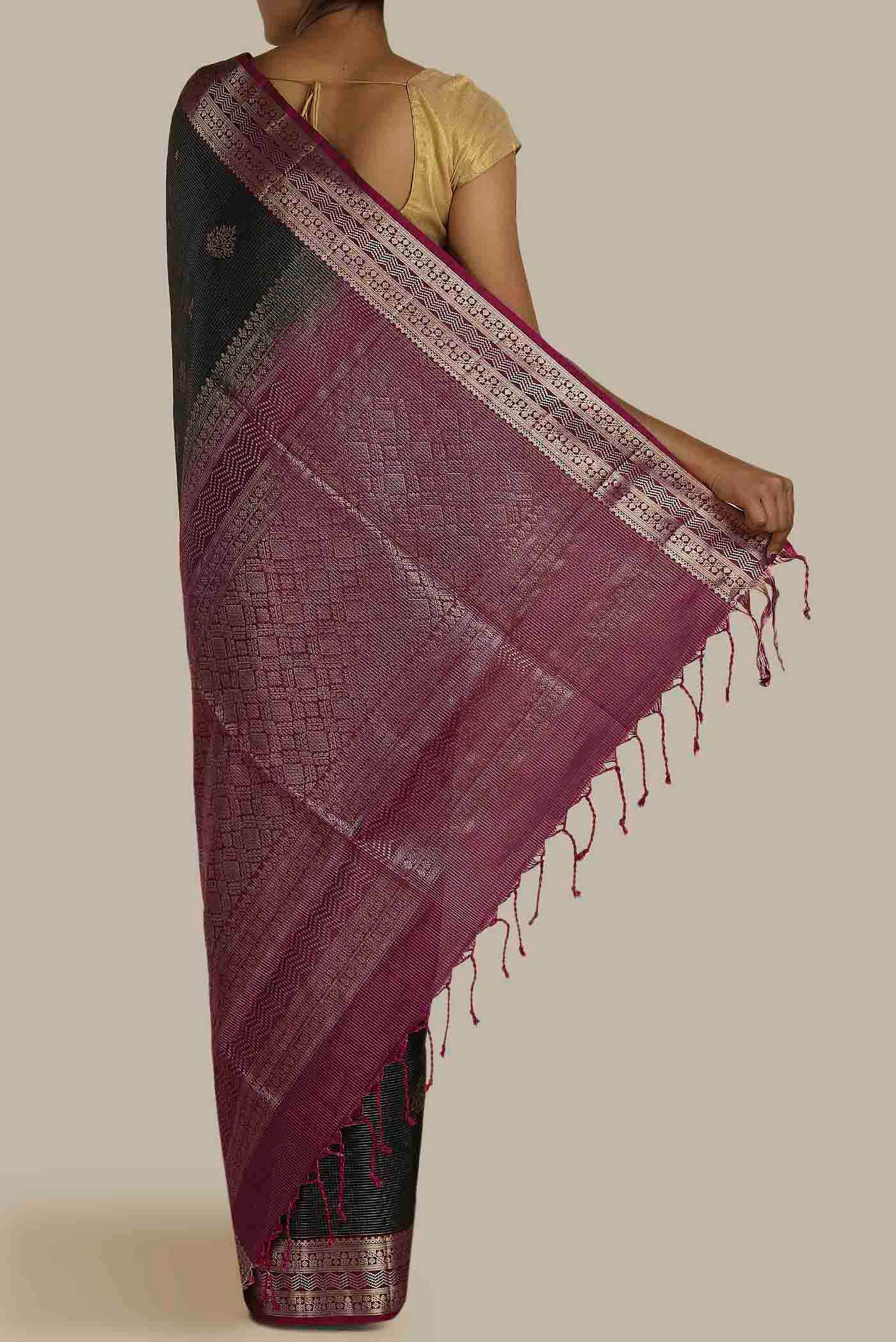Black Soft Silk Saree