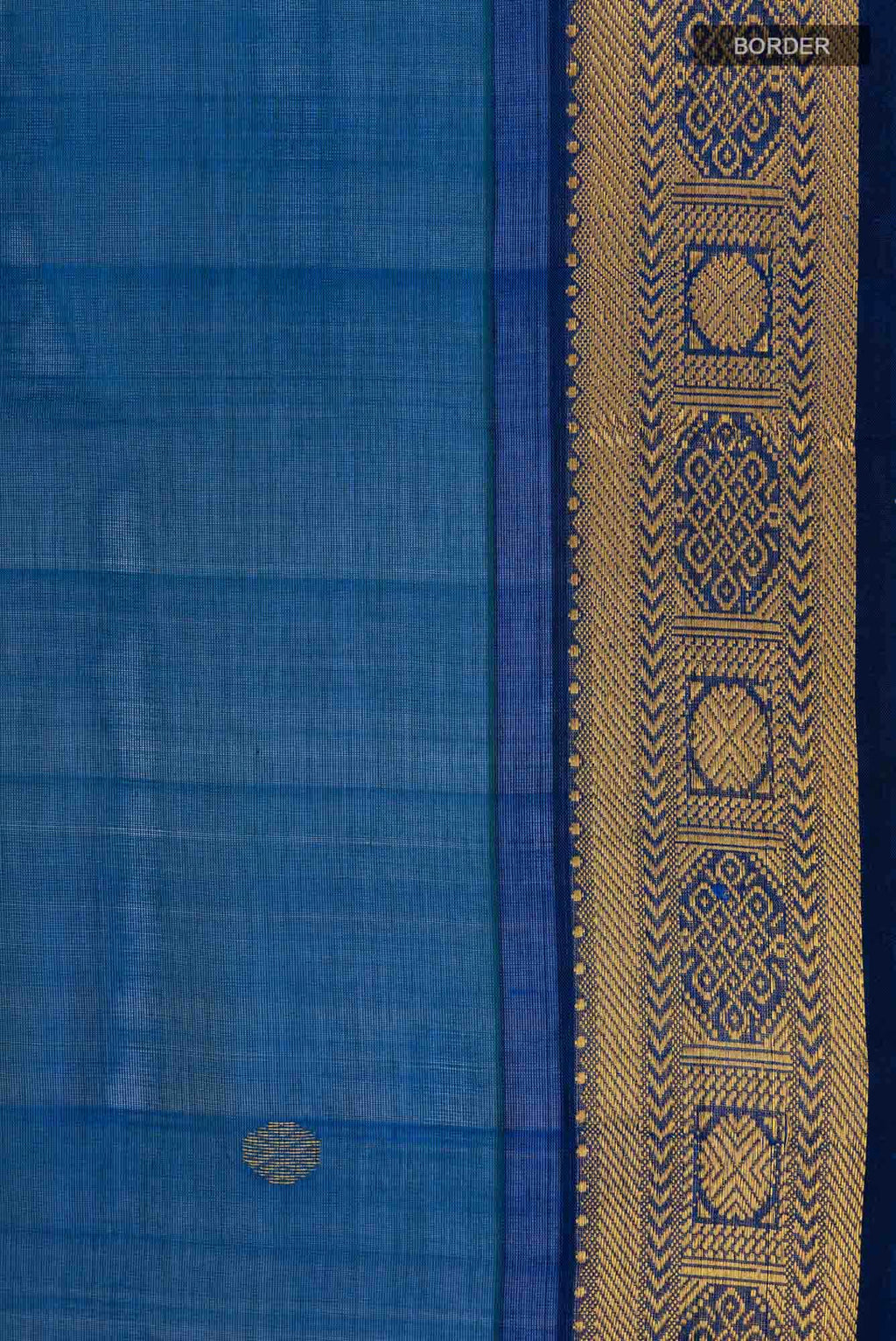 Dark Blue Silk Cotton Saree