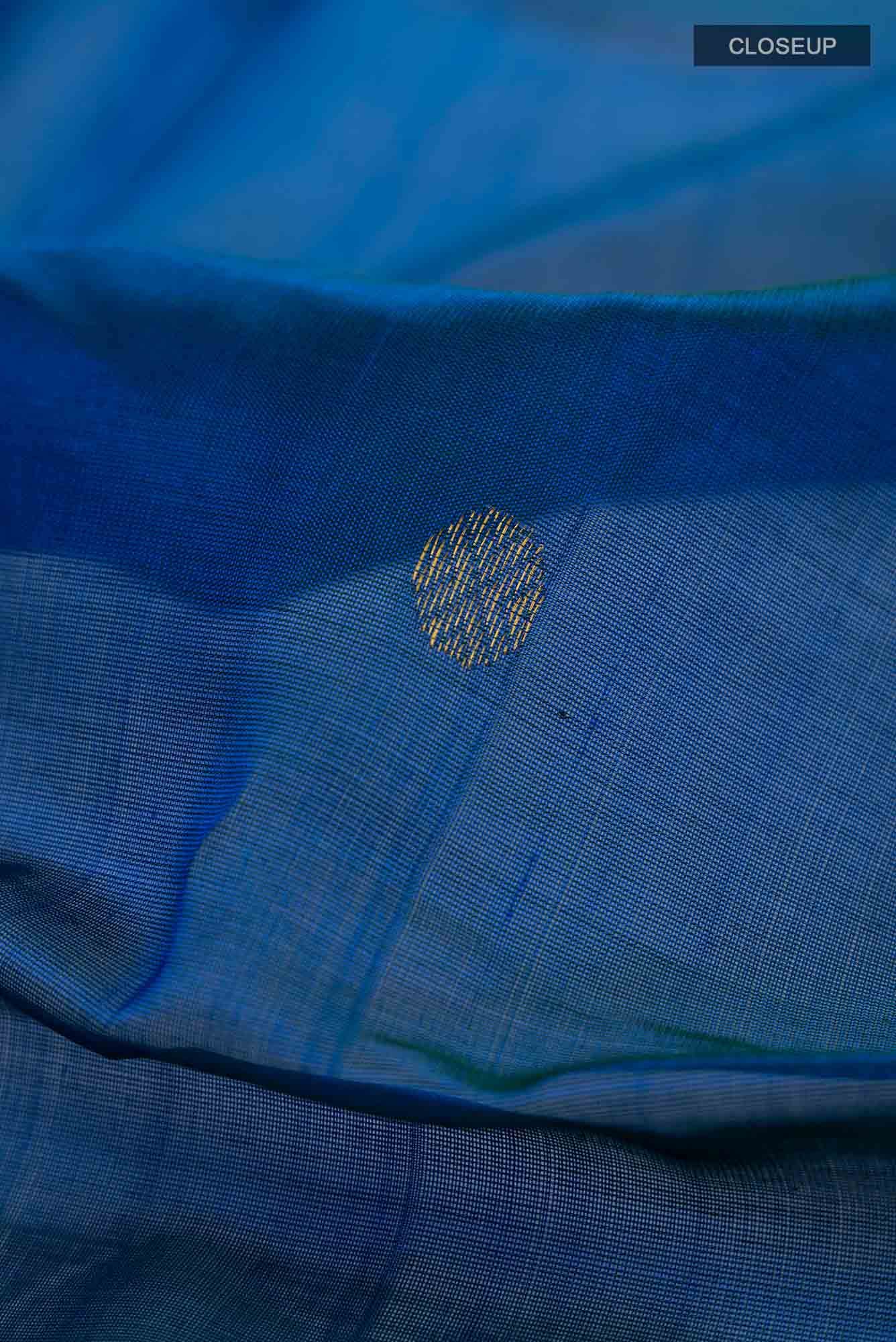 Dark Blue Silk Cotton Saree