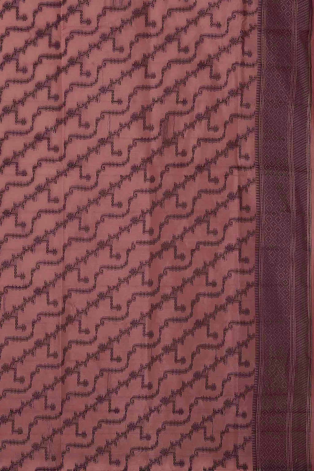 Pink Banarasi Tussar Silk Saree