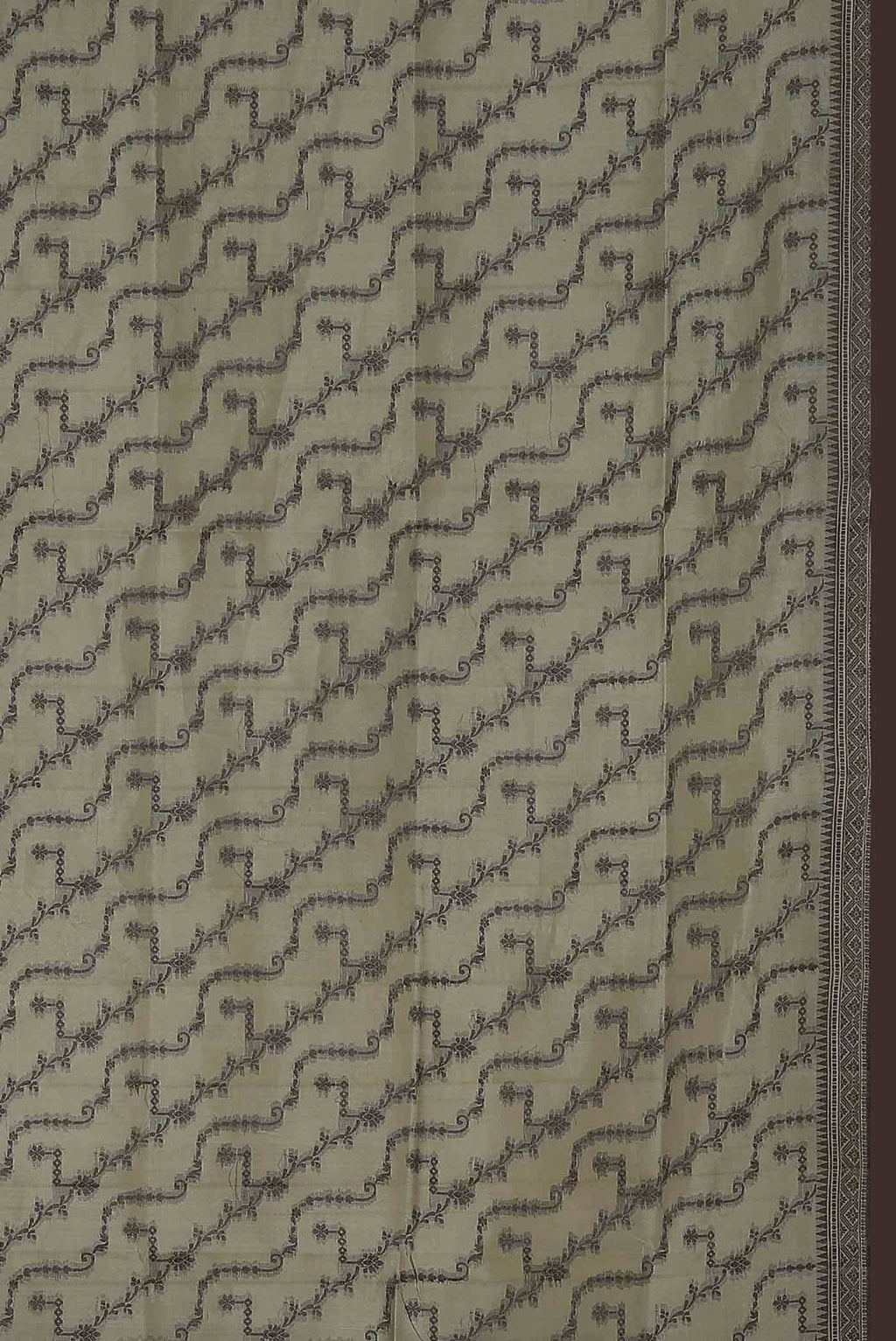 Beige Banarasi Tussar Silk Saree
