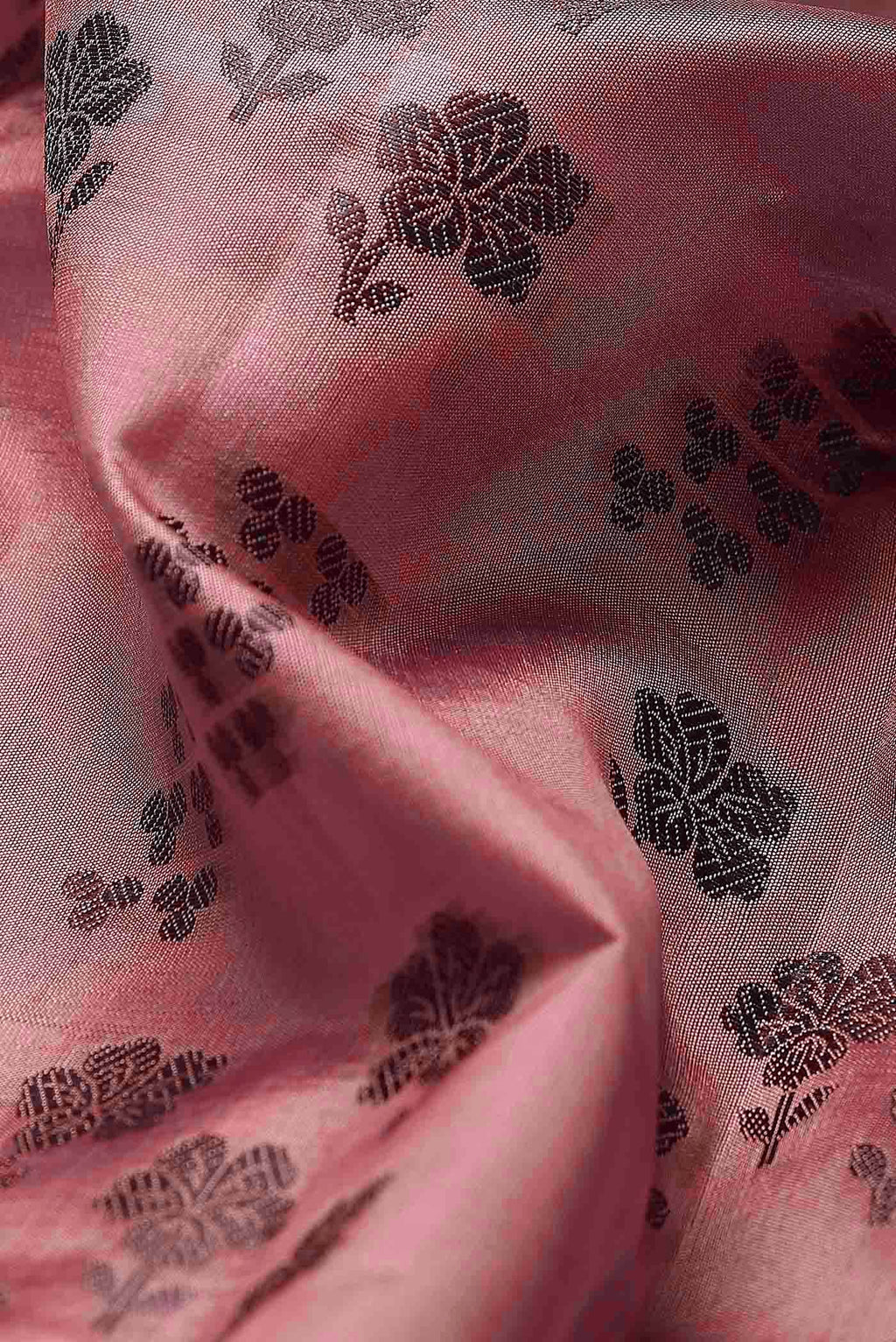 Pink Banarasi Tussar Silk Saree