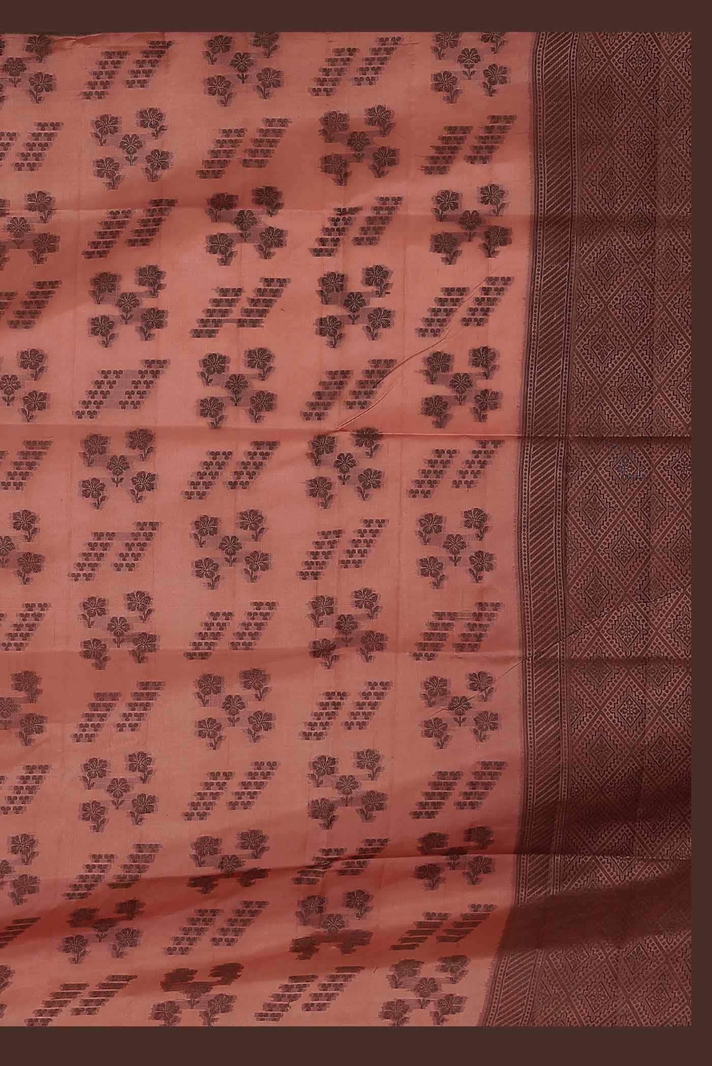 Pink Banarasi Tussar Silk Saree