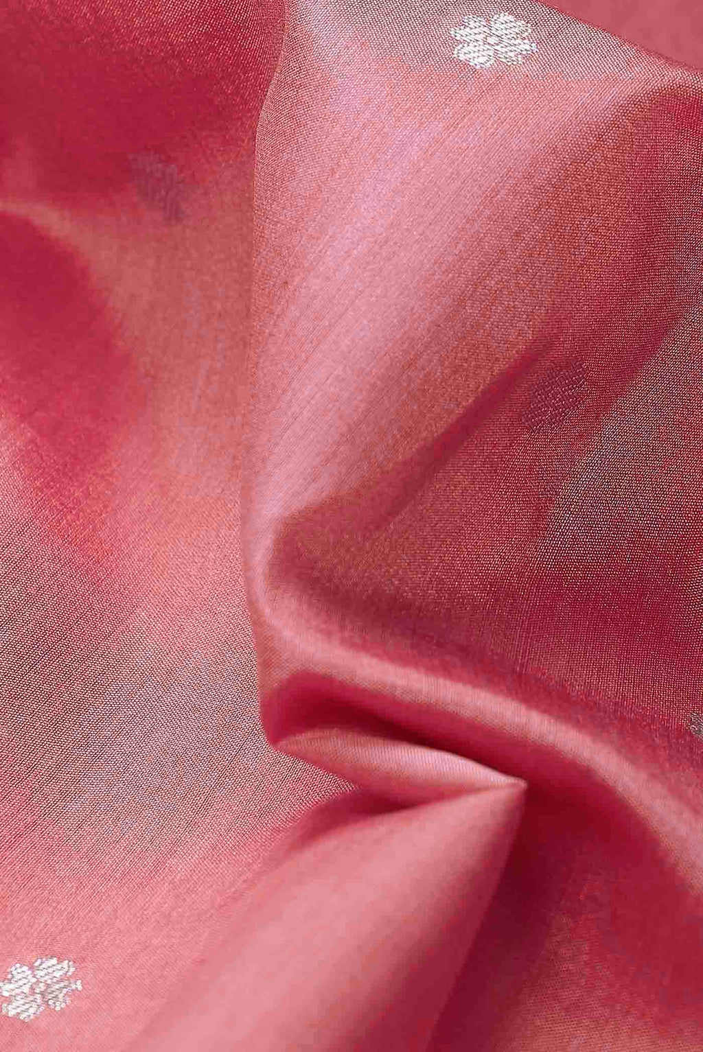 Pink Banarasi Tussar Silk Saree