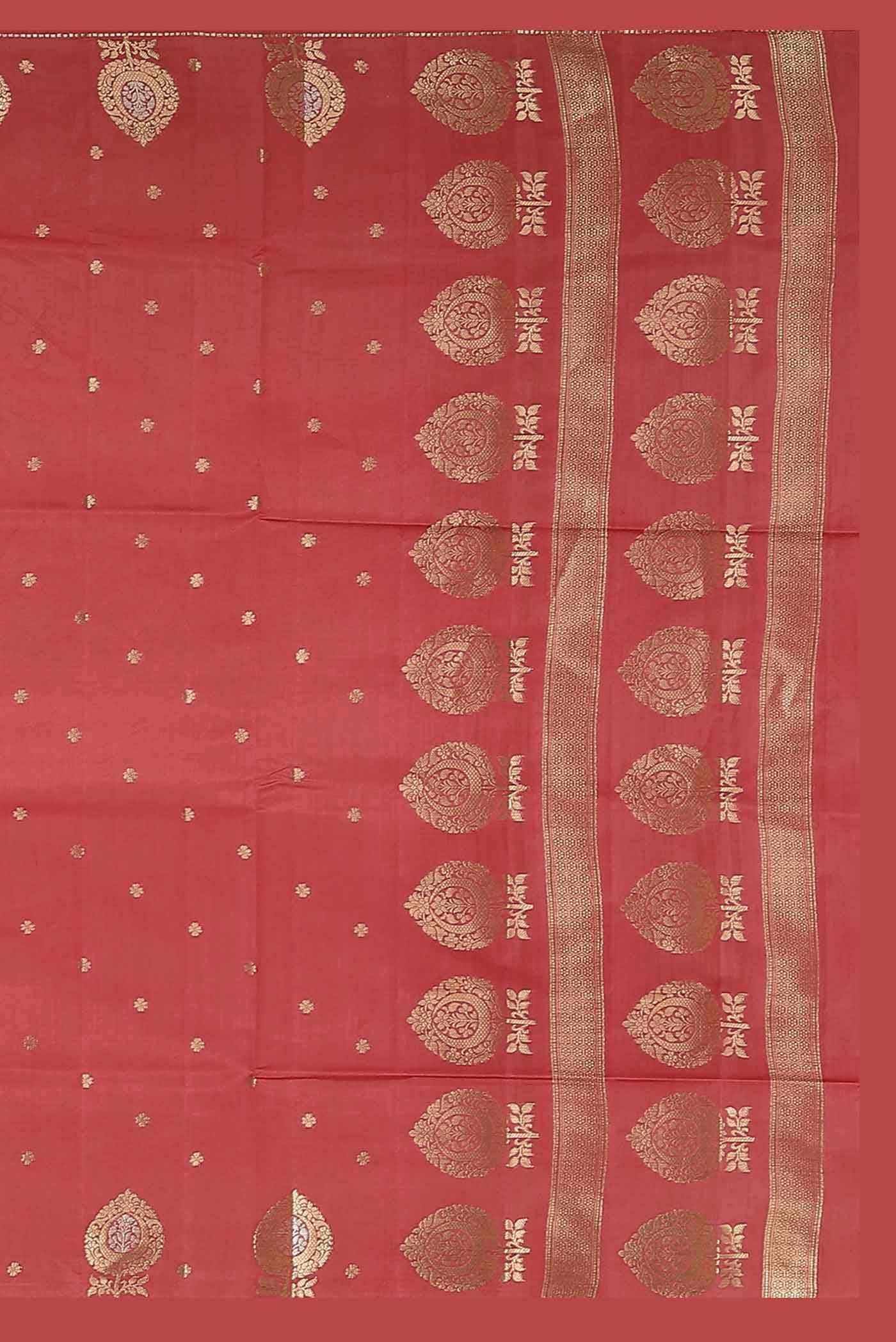 Pink Banarasi Tussar Silk Saree