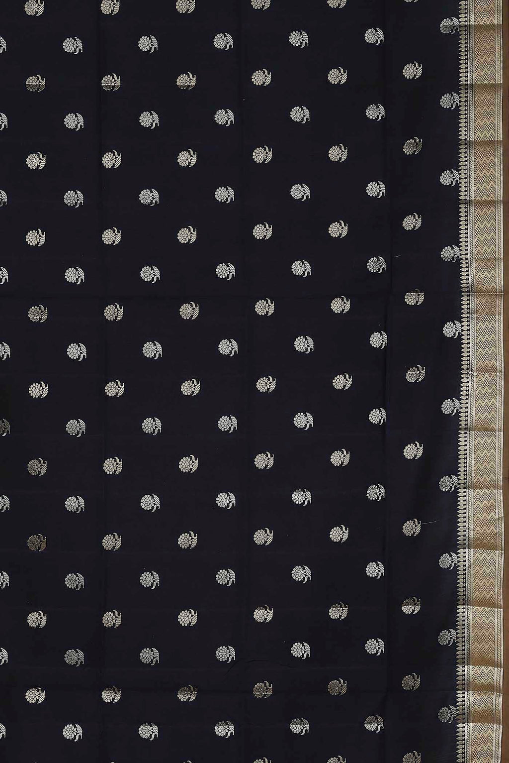 Blue Banarasi Raw Silk Saree