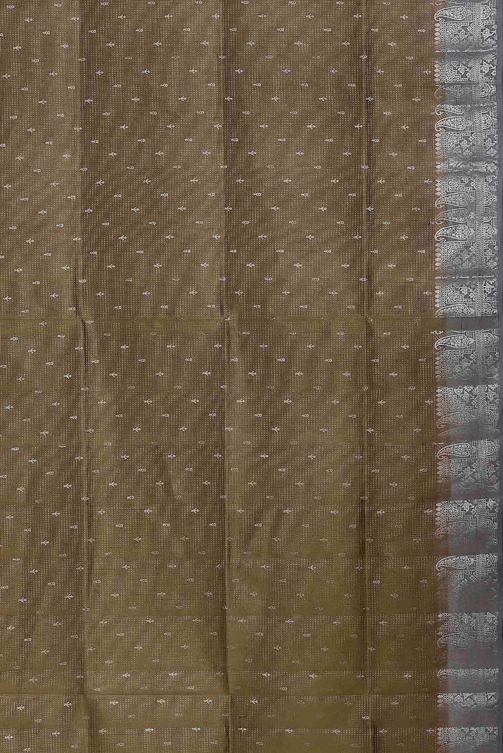 Brown Banarasi Raw Silk Saree