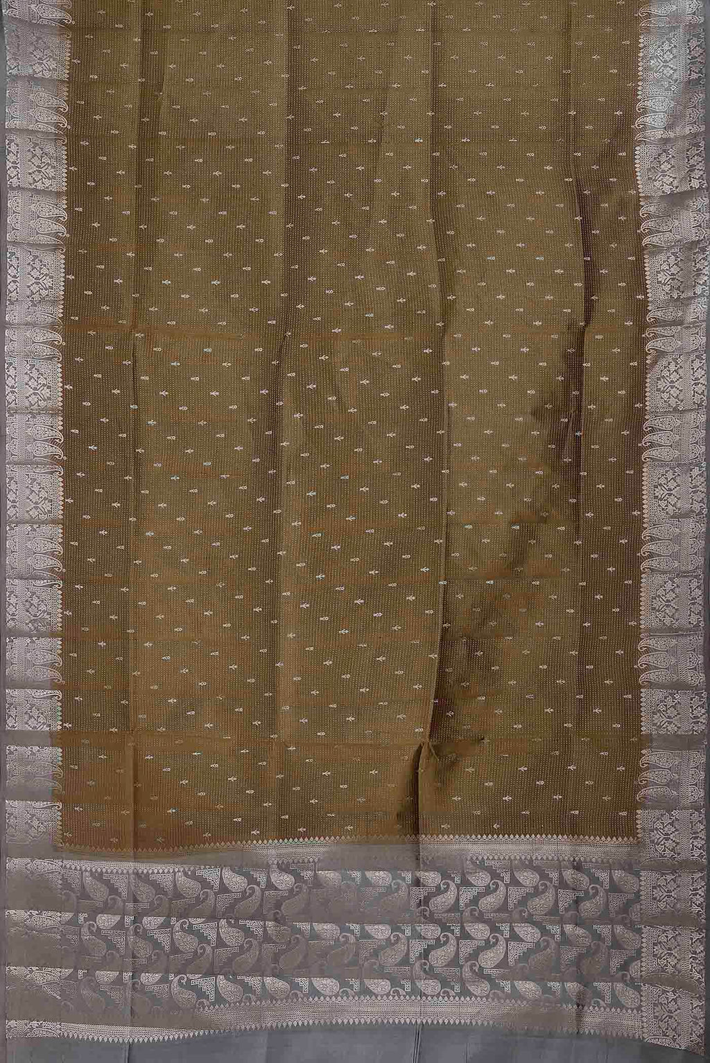 Brown Banarasi Raw Silk Saree