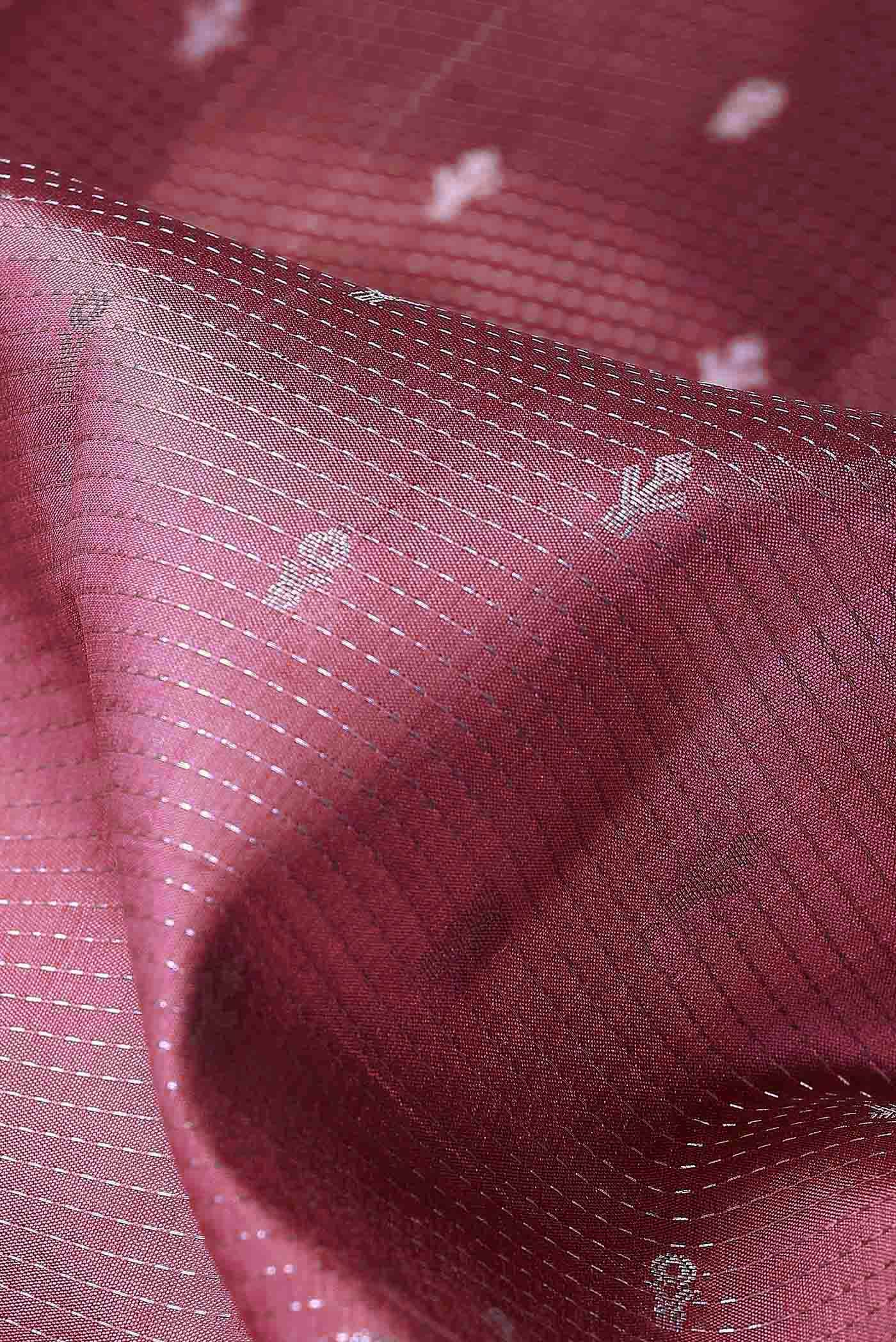 Pink Banarasi Raw Silk Saree