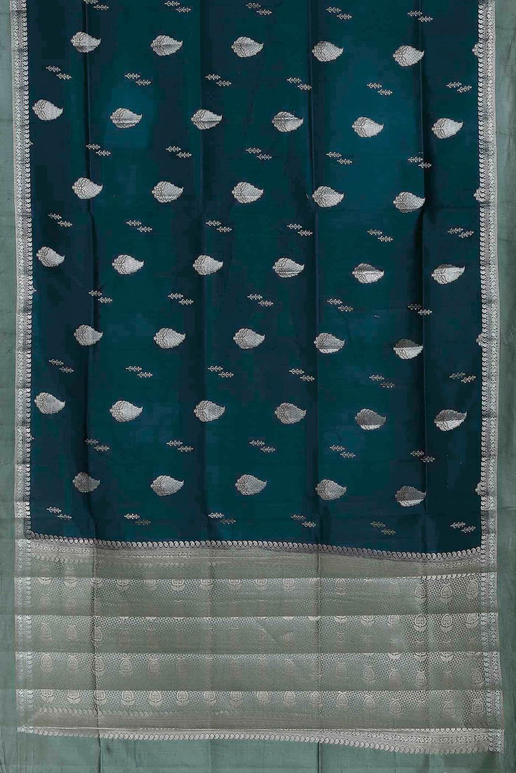 Blue Banarasi Raw Silk Saree