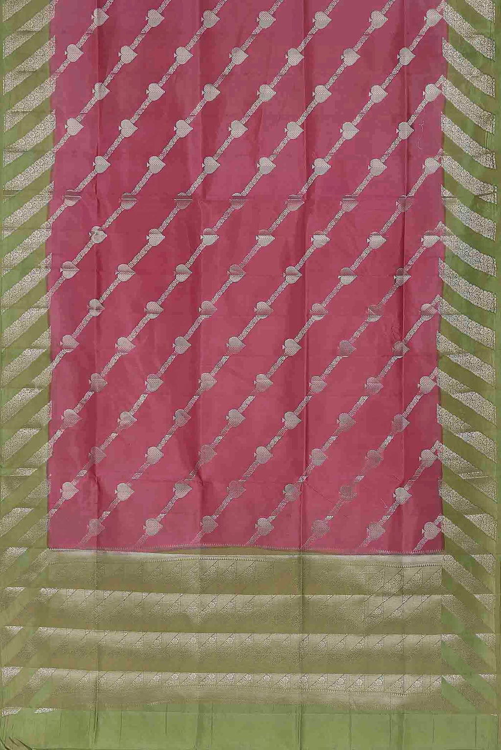 Pink Banarasi Raw Silk Saree
