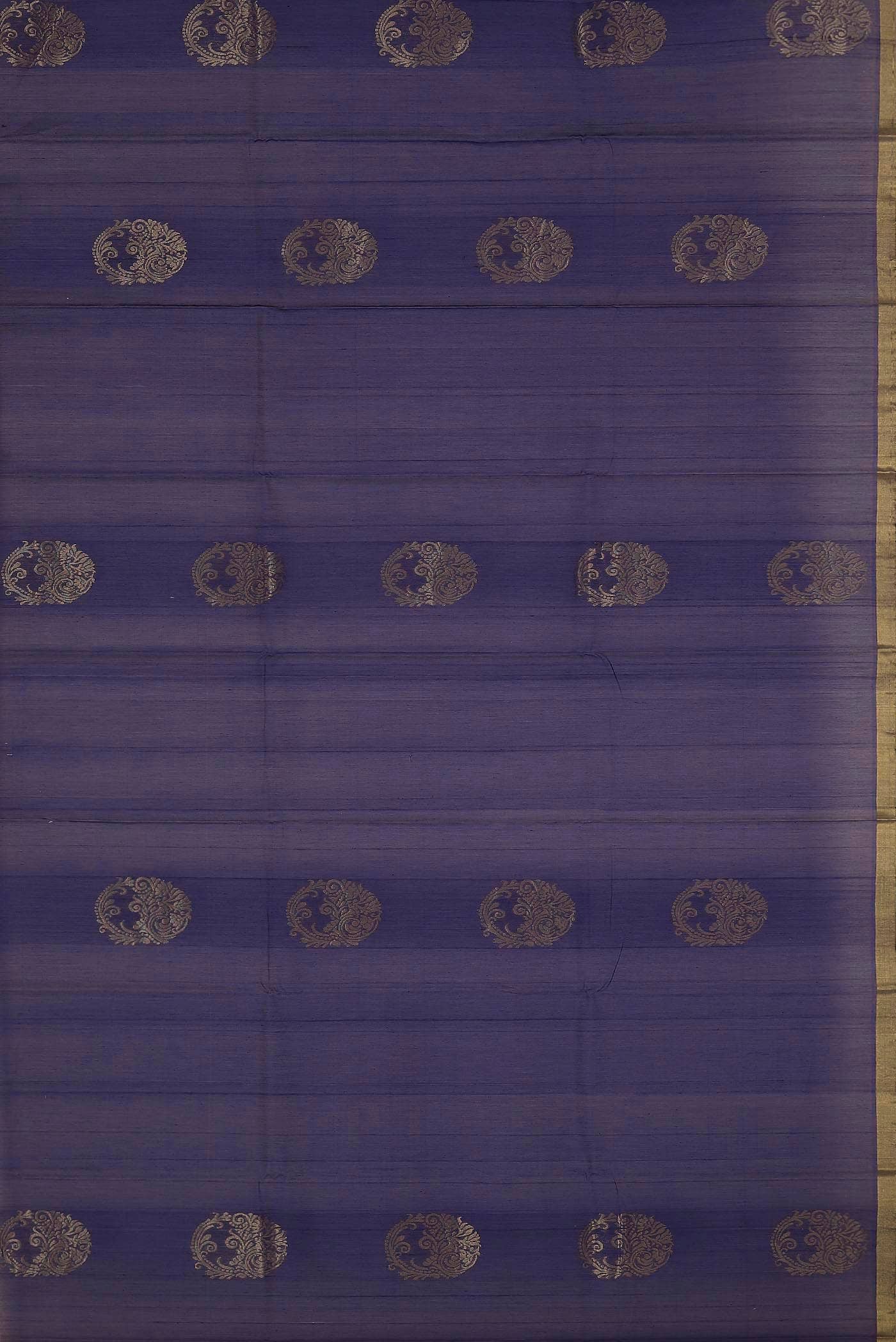 Blue Silk Cotton Saree