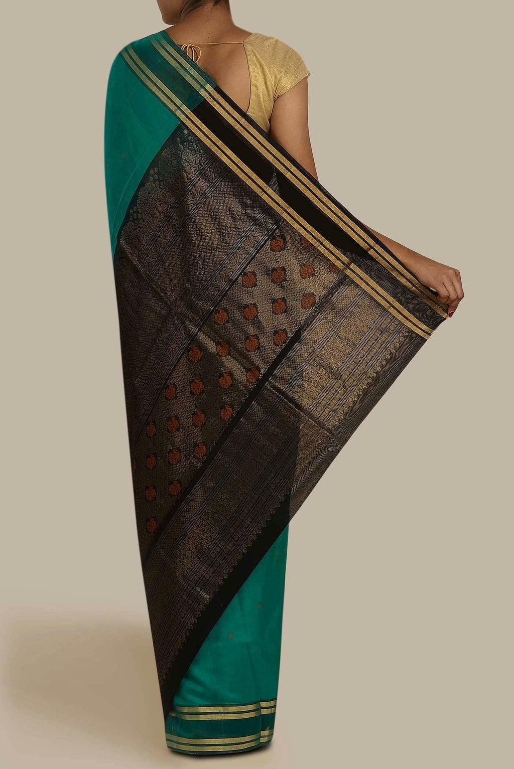 Green Silk Cotton Saree