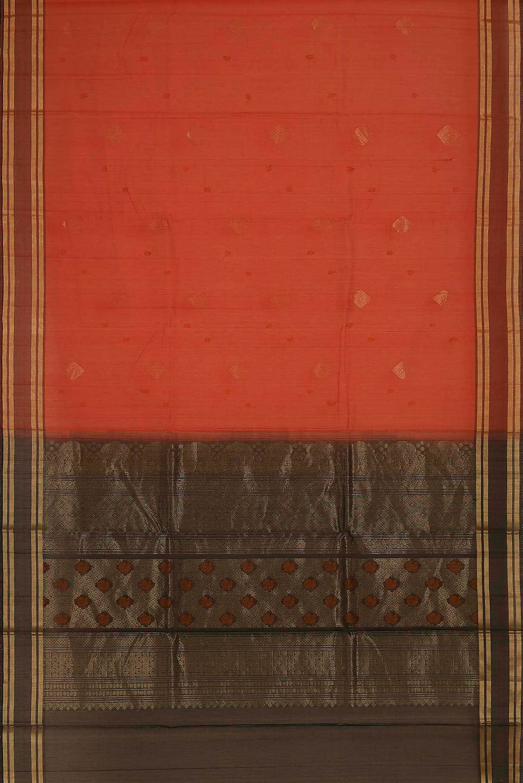 Red Silk Cotton Saree